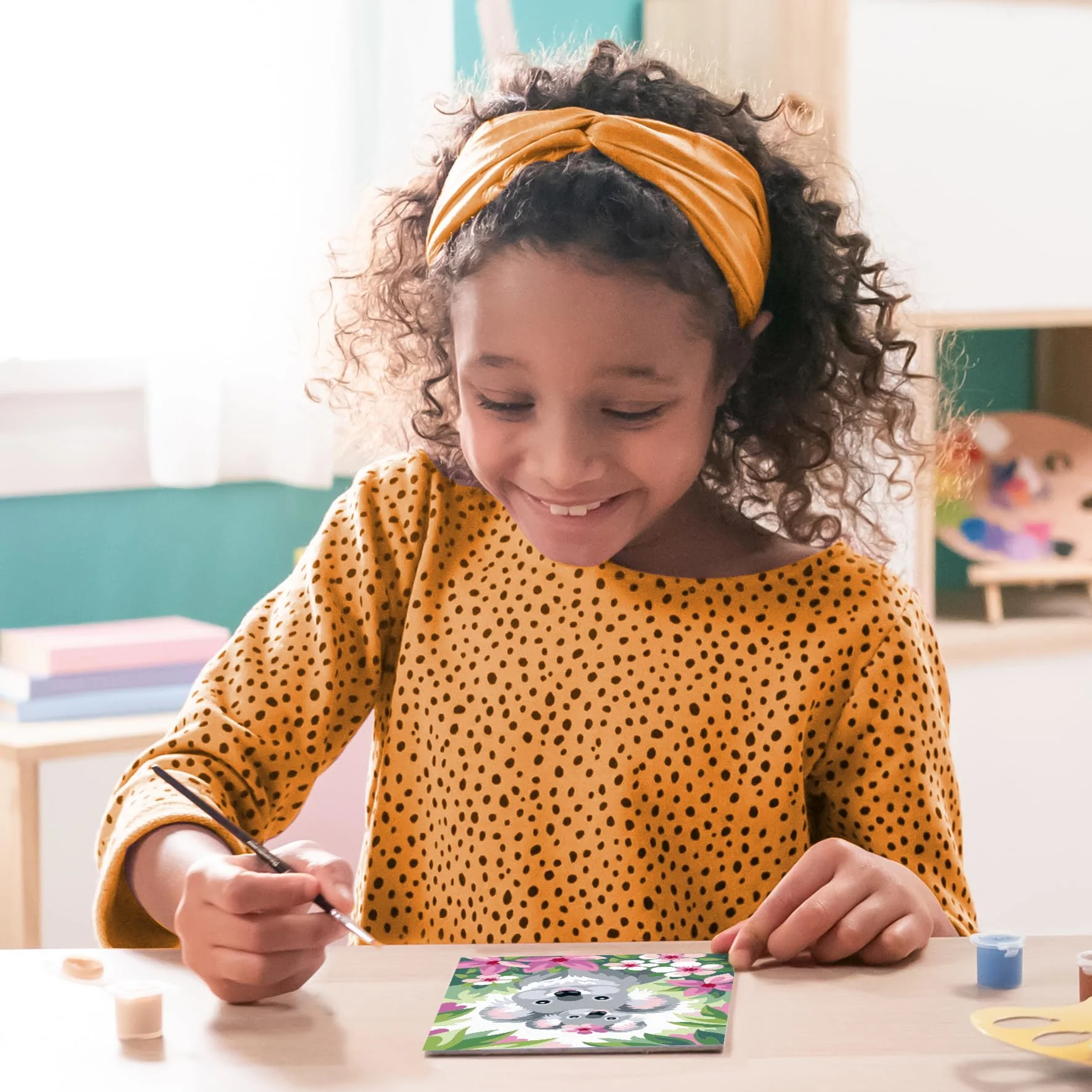 Ravensburger CreArt 28984 - Süße Koalas - Malen nach Zahlen für Kinder ab 9 Jahre, Malset mit Rahmen, Pinsel und Acrylfarben, Geschenk für Mädchen und Jungen - Image 7