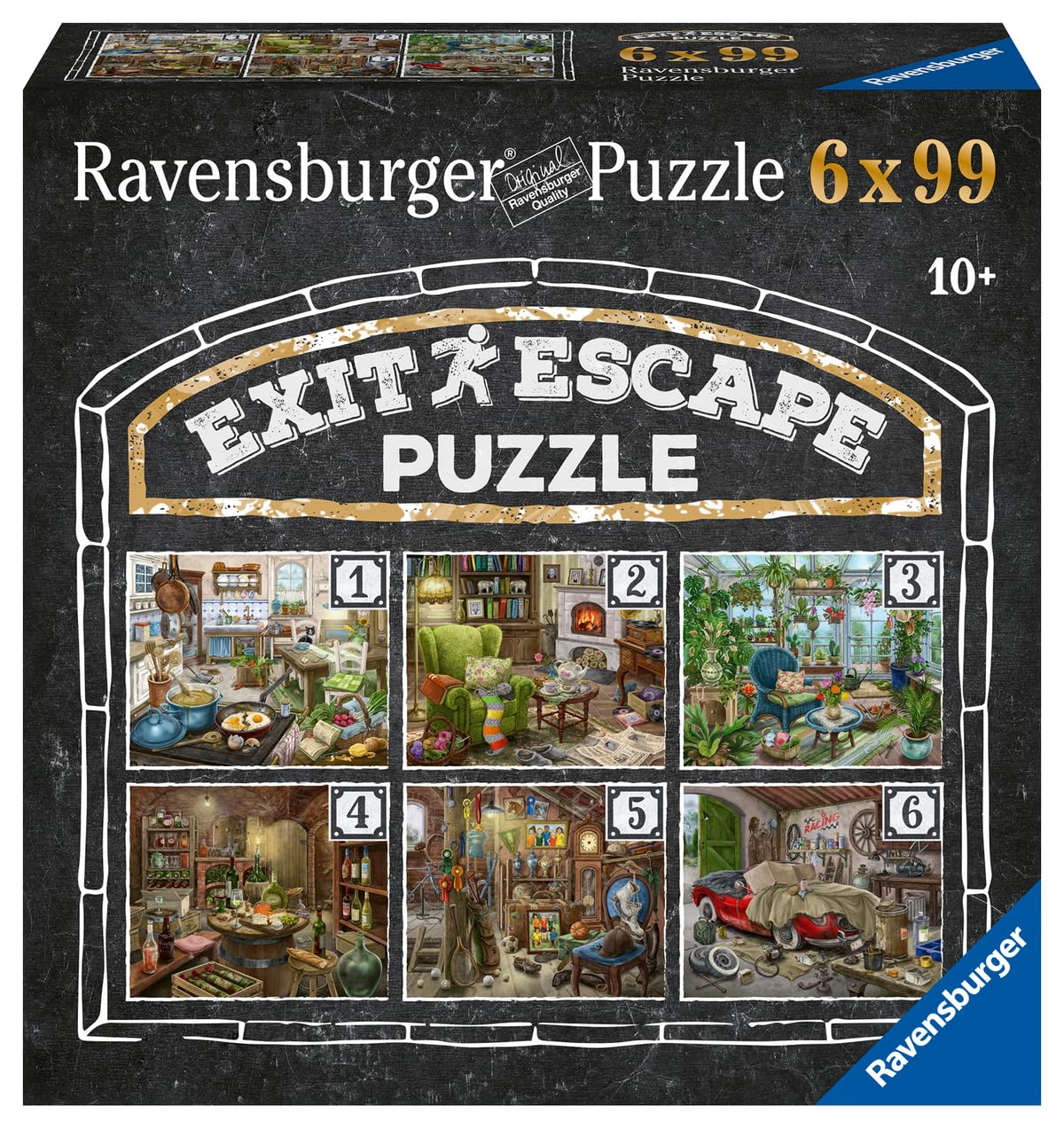Ravensburger EXIT Puzzle - Das geisterhafte Gutshaus - 6X 99 Teile Puzzle für rätselbegeisterte Erwachsene und Kinder ab 10 Jahren - Image 11