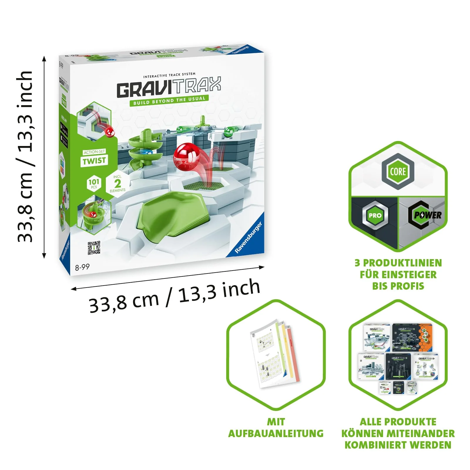 Ravensburger GraviTrax Action-Set Twist 22576. Kombinierbar mit Allen Starter-Sets, Extensions und Elements, Konstruktionsspielzeug für Kinder ab 8 Jahren - Image 5