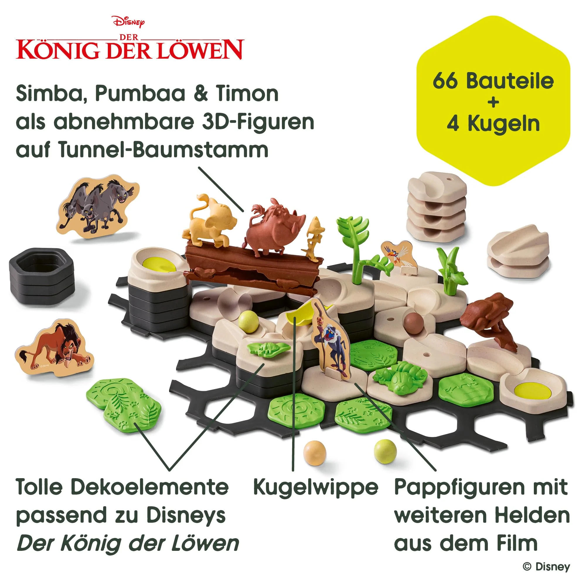 Ravensburger GraviTrax Junior Starter-Set Disney Lion King 73437 - Murmelbahn für Kinder ab 3 Jahren, mit Spielfiguren aus der König der Löwen-Welt - Image 6
