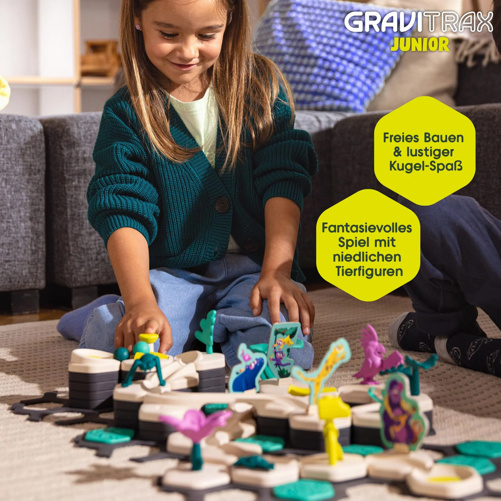 Ravensburger GraviTrax Junior Starter-Set XXL 27059 - Murmelbahn überwiegend aus nachwachsenden Rohstoffen mit Themenwelten, Lernspielzeug und Konstruktionsspielzeug für Jungs und Mädchen ab 3 Jahren - Image 5