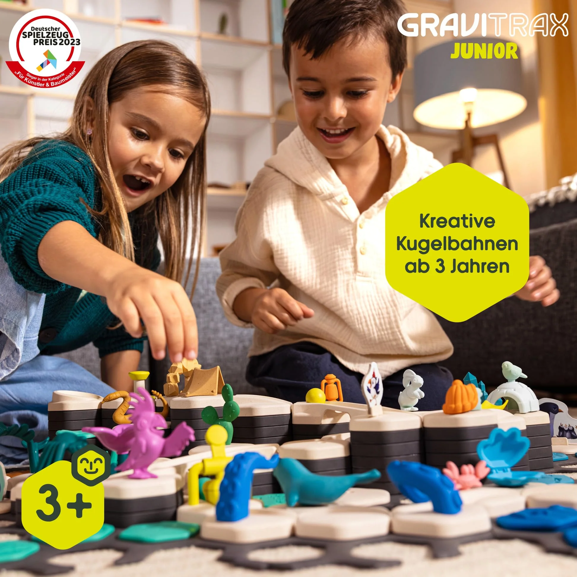 Ravensburger GraviTrax Junior Starter-Set XXL 27059 - Murmelbahn überwiegend aus nachwachsenden Rohstoffen mit Themenwelten, Lernspielzeug und Konstruktionsspielzeug für Jungs und Mädchen ab 3 Jahren - Image 6