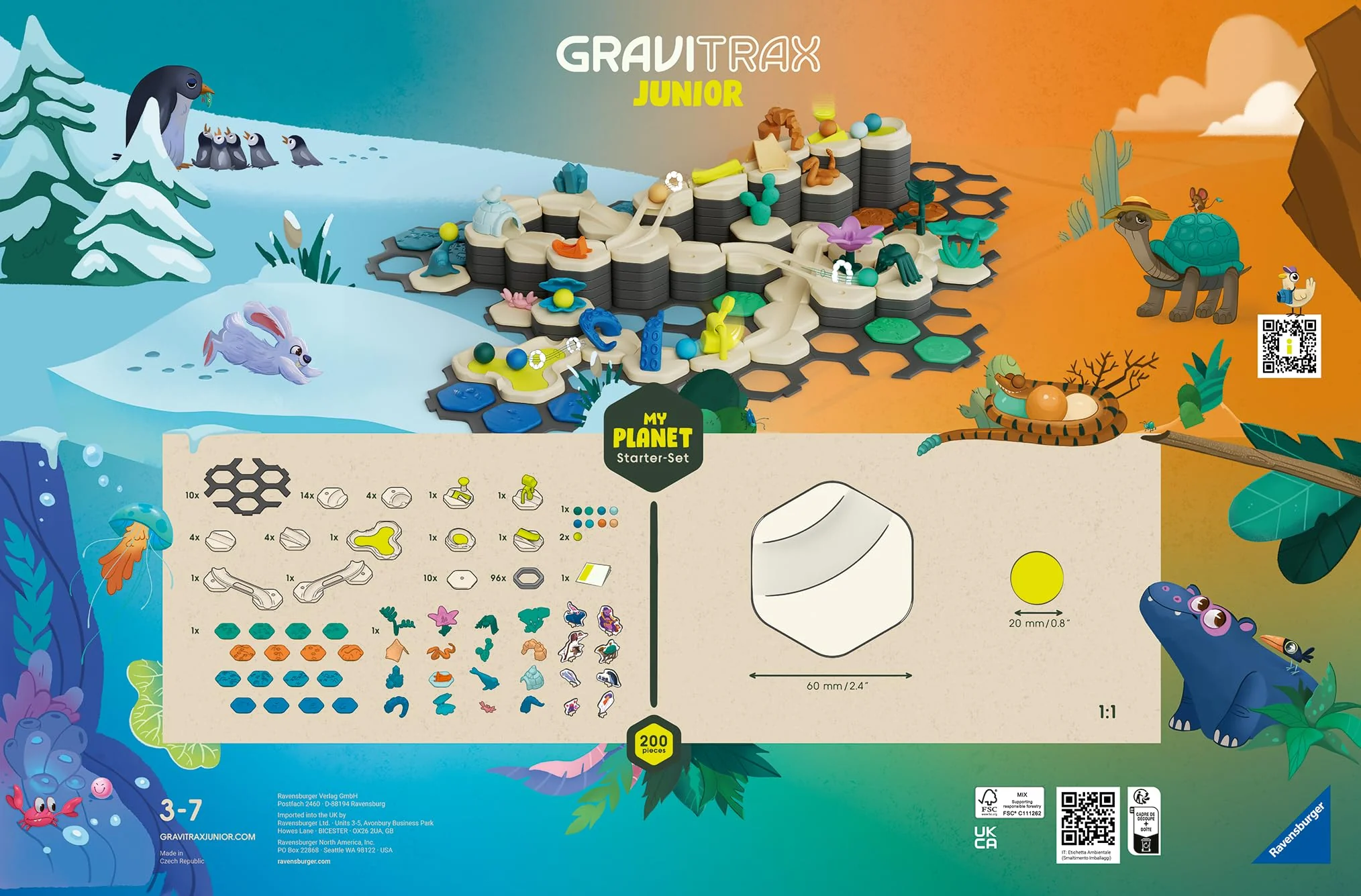 Ravensburger GraviTrax Junior Starter-Set XXL 27059 - Murmelbahn überwiegend aus nachwachsenden Rohstoffen mit Themenwelten, Lernspielzeug und Konstruktionsspielzeug für Jungs und Mädchen ab 3 Jahren - Image 7