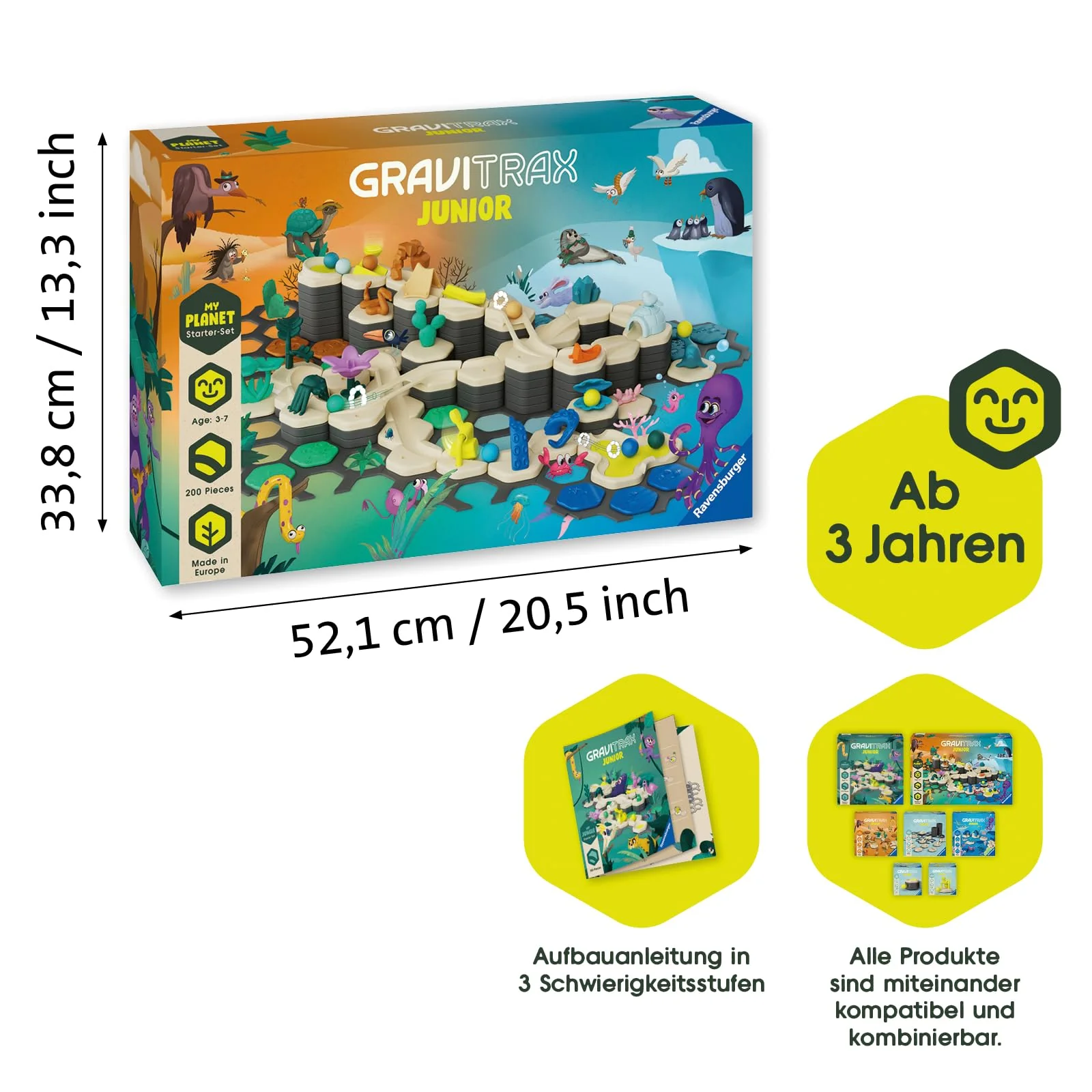 Ravensburger GraviTrax Junior Starter-Set XXL 27059 - Murmelbahn überwiegend aus nachwachsenden Rohstoffen mit Themenwelten, Lernspielzeug und Konstruktionsspielzeug für Jungs und Mädchen ab 3 Jahren - Image 8