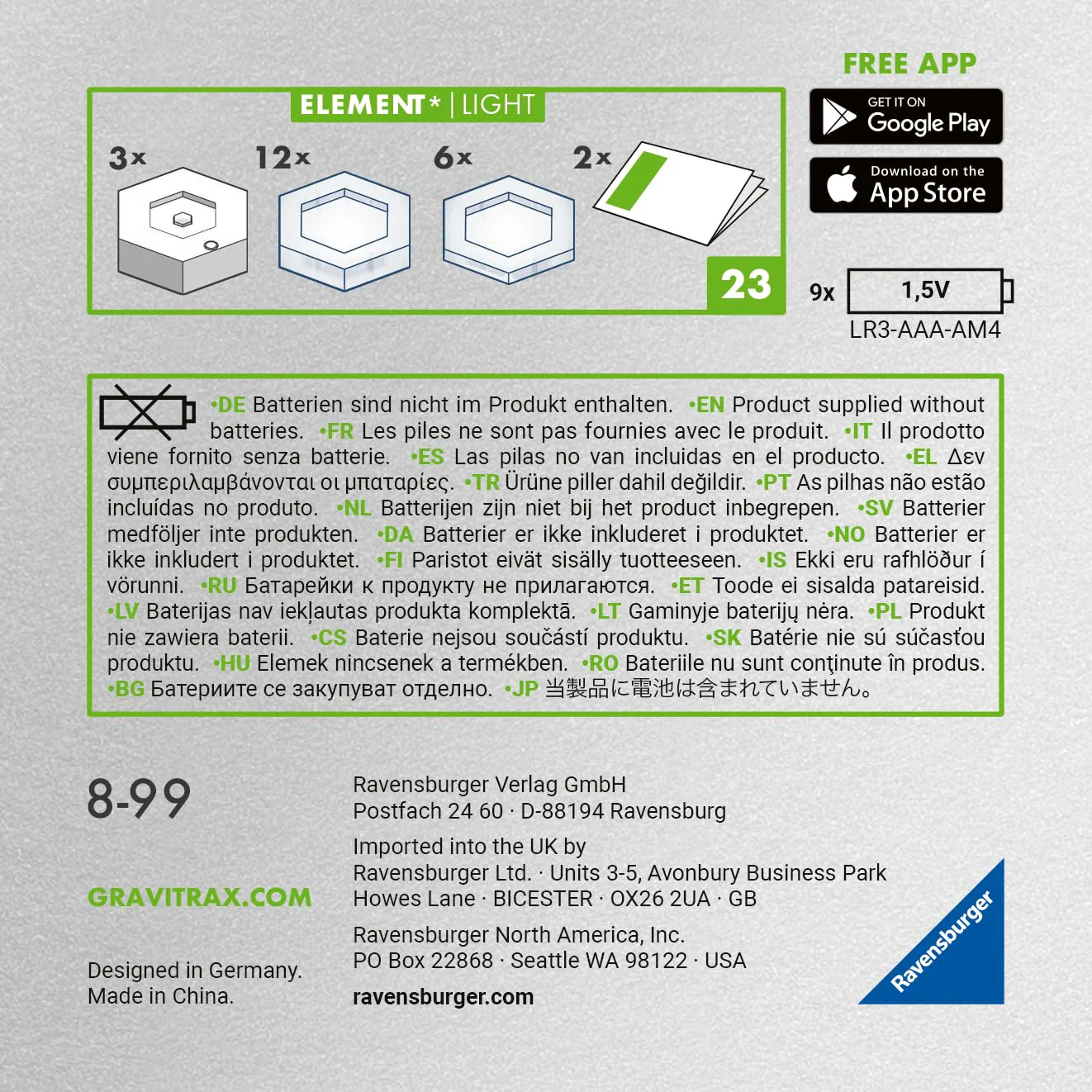 Ravensburger GraviTrax POWER Element Light 27467 - elektronische Erweiterung für deine Kugelbahn - Murmelbahn und Konstruktionsspielzeug ab 8 Jahre - Image 5