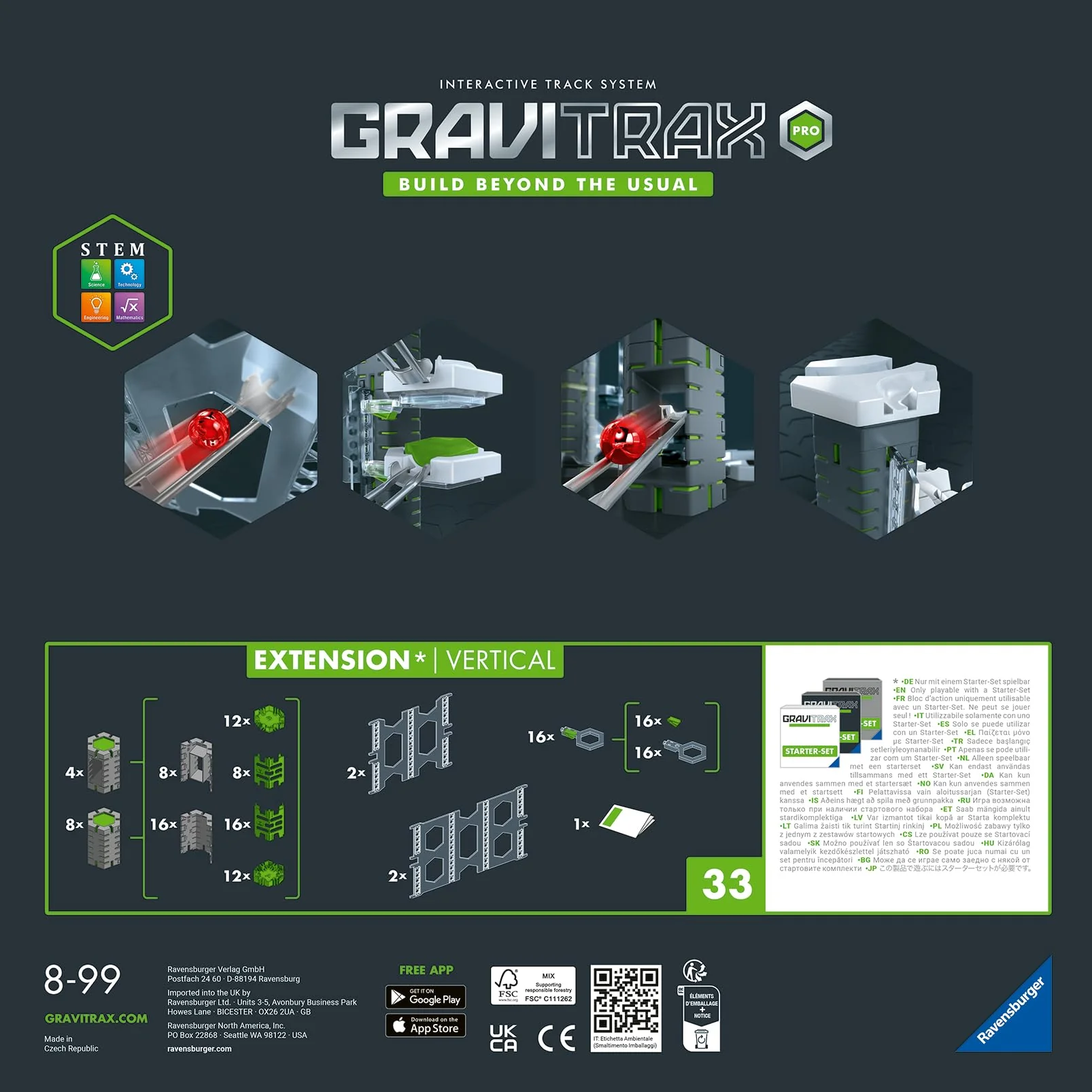 Ravensburger GraviTrax PRO Extension Vertical 22427 - große Erweiterung für deine Kugelbahn - Murmelbahn und Konstruktionsspielzeug ab 8 Jahre - Geschenkidee zu Weihnachten - Image 5