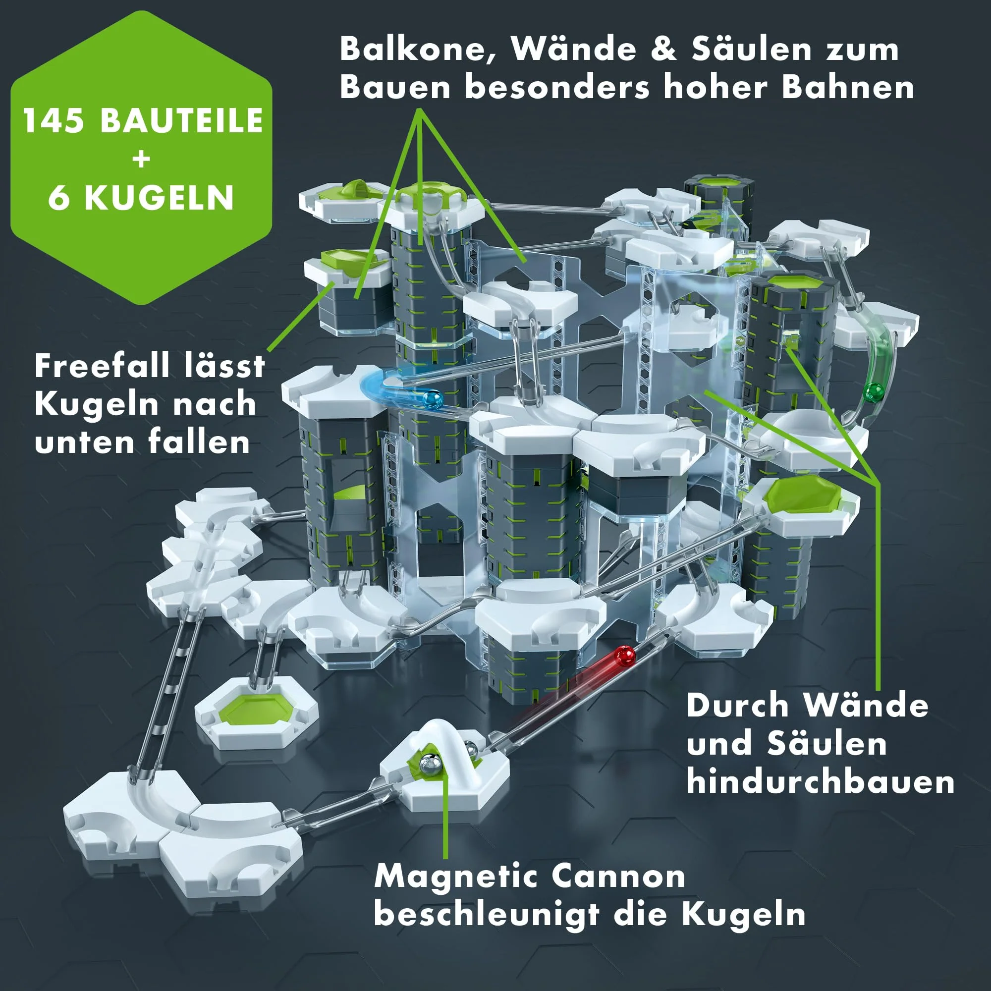 Ravensburger GraviTrax PRO Starter-Set Vertical 22426 - GraviTrax Starterset für Deine Kugelbahn - Murmelbahn und Konstruktionsspielzeug ab 8 Jahren, alleine bespielbar - Image 6