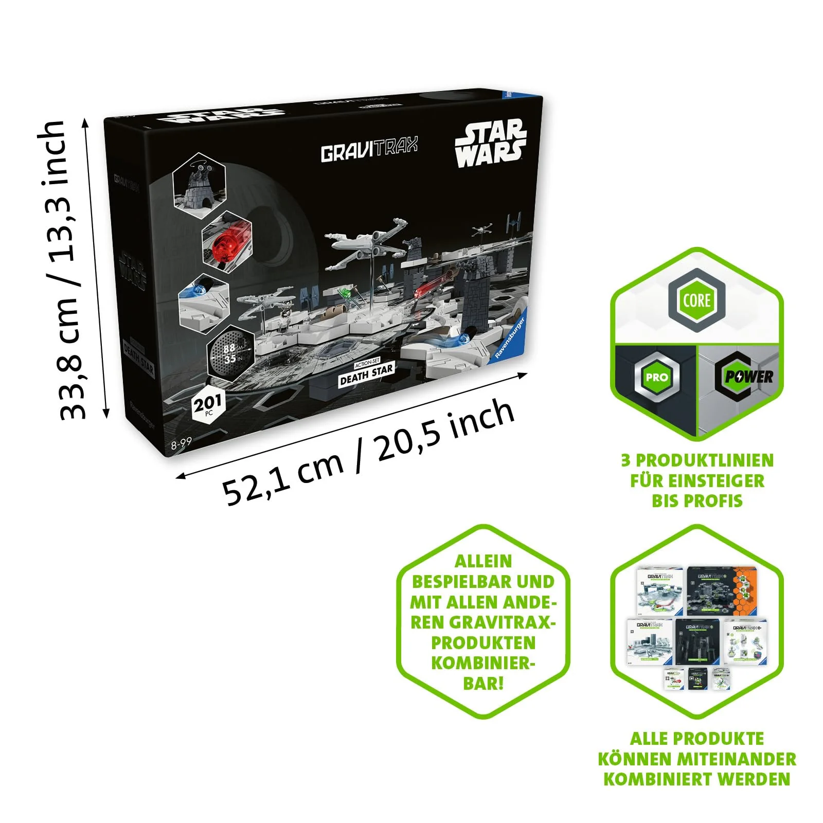 Ravensburger GraviTrax Star Wars Action-Set Deathstar 23860 - GraviTrax Starterset für Deine Kugelbahn - Murmelbahn und Konstruktionsspielzeug ab 8 Jahren, GraviTrax Zubehör alleine bespielbar - Image 4