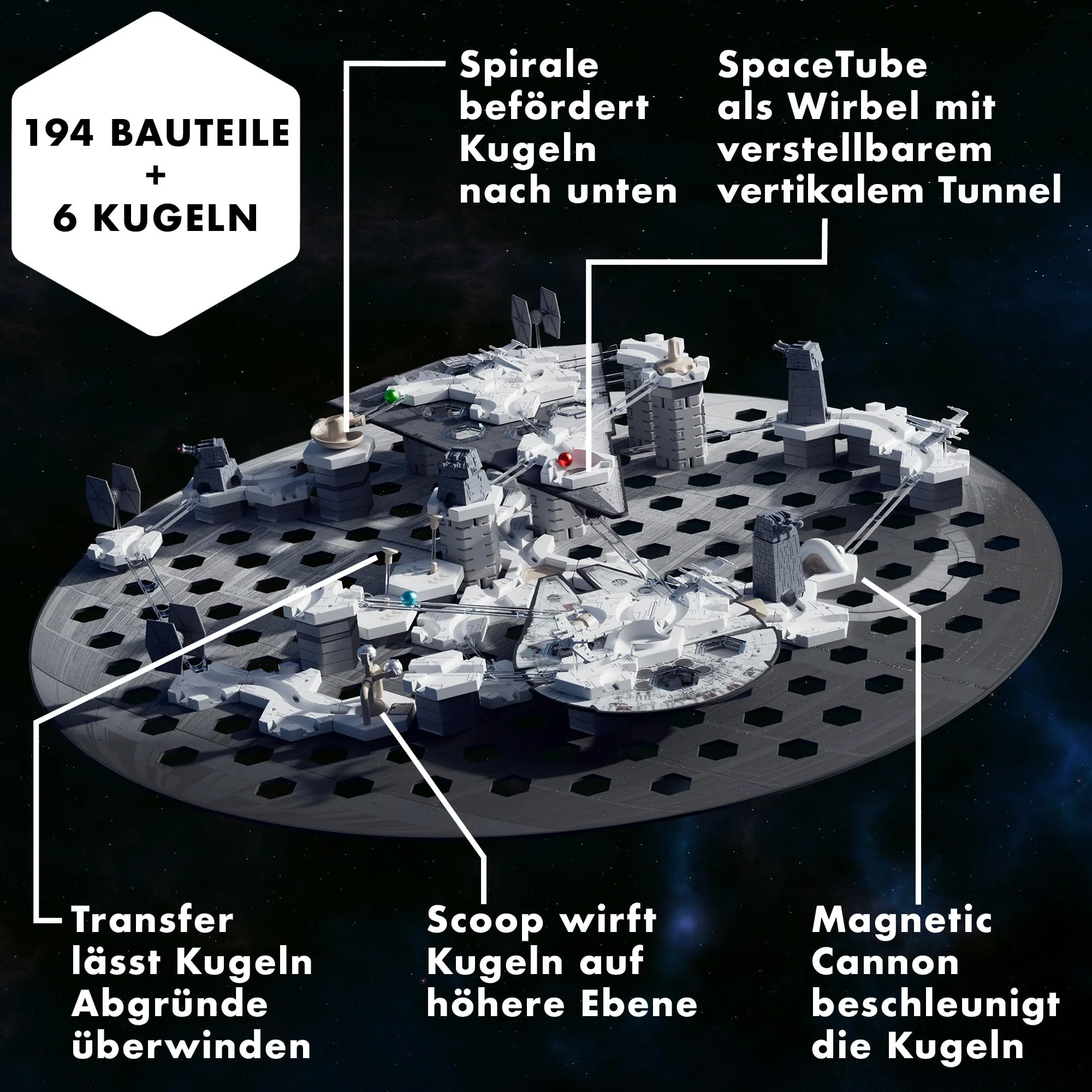 Ravensburger GraviTrax Star Wars Action-Set Deathstar 23860 - GraviTrax Starterset für Deine Kugelbahn - Murmelbahn und Konstruktionsspielzeug ab 8 Jahren, GraviTrax Zubehör alleine bespielbar - Image 7