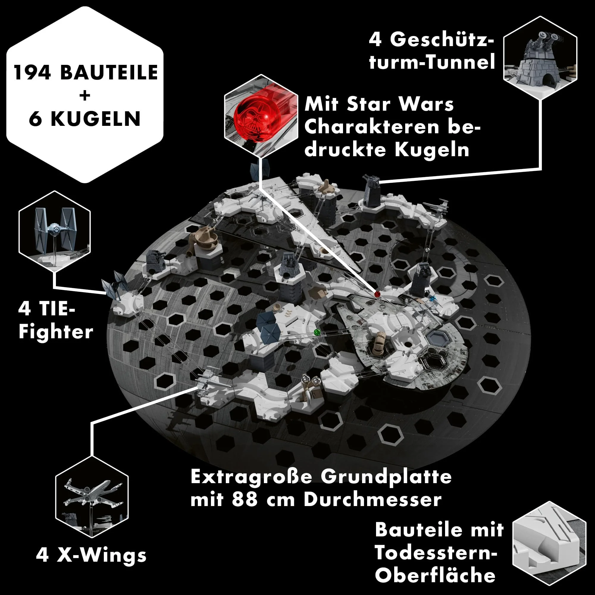 Ravensburger GraviTrax Star Wars Action-Set Deathstar 23860 - GraviTrax Starterset für Deine Kugelbahn - Murmelbahn und Konstruktionsspielzeug ab 8 Jahren, GraviTrax Zubehör alleine bespielbar - Image 8