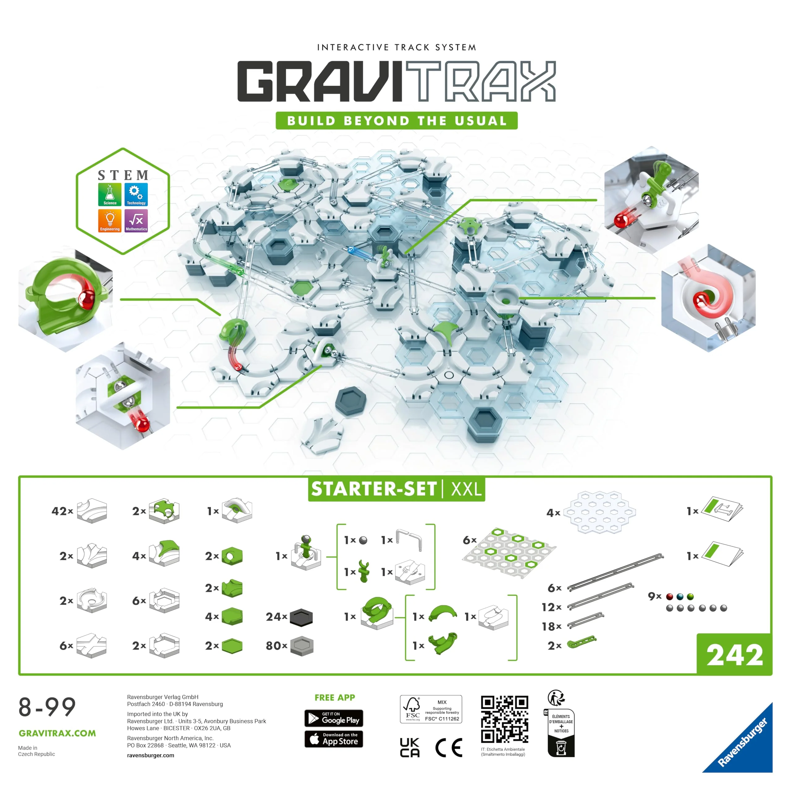 Ravensburger GraviTrax Starter-Set XXL 22416 - GraviTrax Starterset für Deine Kugelbahn - Murmelbahn und Konstruktionsspielzeug ab 8 Jahren, kombinierbar mit Allen Produkten, alleine bespielbar - Image 4