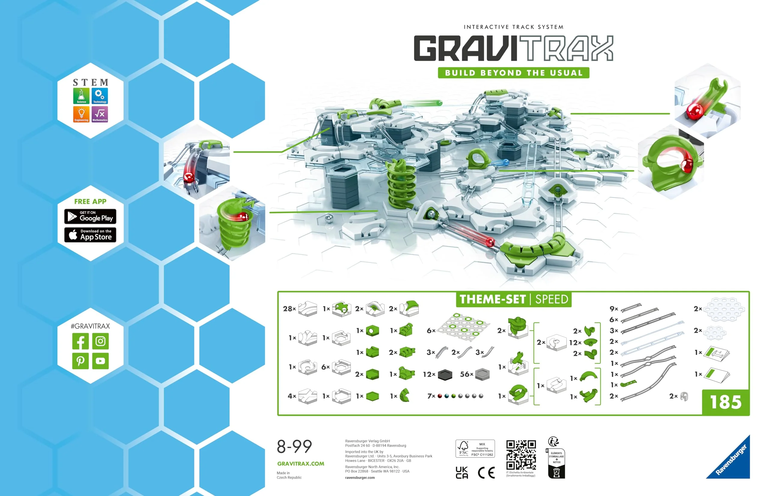 Ravensburger GraviTrax Theme-Set Speed 22428 - GraviTrax Starter-Set für Deine Kugelbahn - Murmelbahn und Konstruktionsspielzeug ab 8 Jahren, alleine bespielbar - Image 4