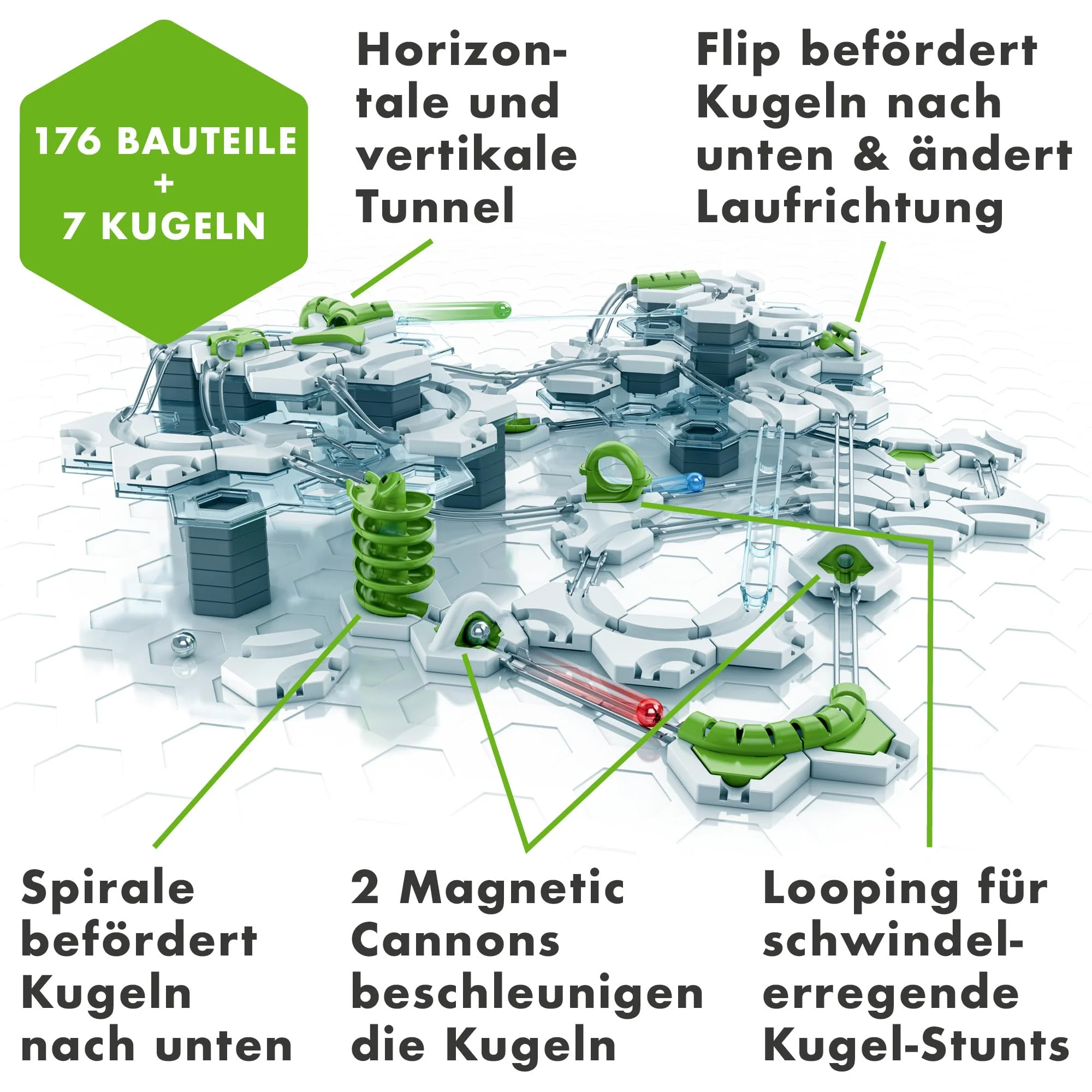 Ravensburger GraviTrax Theme-Set Speed 22428 - GraviTrax Starter-Set für Deine Kugelbahn - Murmelbahn und Konstruktionsspielzeug ab 8 Jahren, alleine bespielbar - Image 7