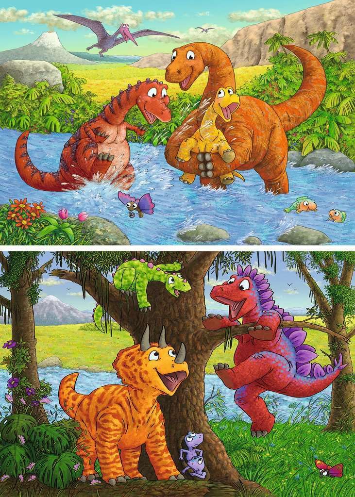 Ravensburger Kinderpuzzle - 05030 Spielende Dinos - Puzzle für Kinder ab 4 Jahren, mit 2x24 Teilen - Image 5