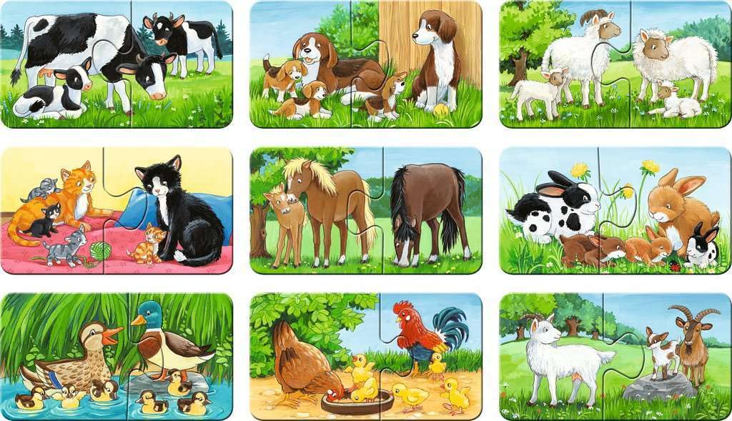 Ravensburger Kinderpuzzle - 05072 Tierfamilien auf dem Bauernhof - My First Puzzle mit 9x2 Teilen - Puzzle für Kinder ab 2 Jahren - Image 10