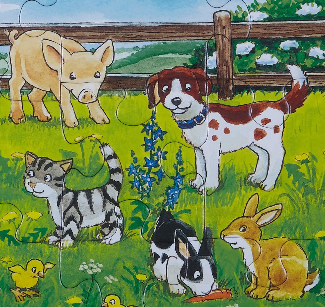 Ravensburger Kinderpuzzle - 06046 Bauernhoftiere auf der Wiese - Rahmenpuzzle für Kinder ab 3 Jahren, mit 15 Teilen - Image 2