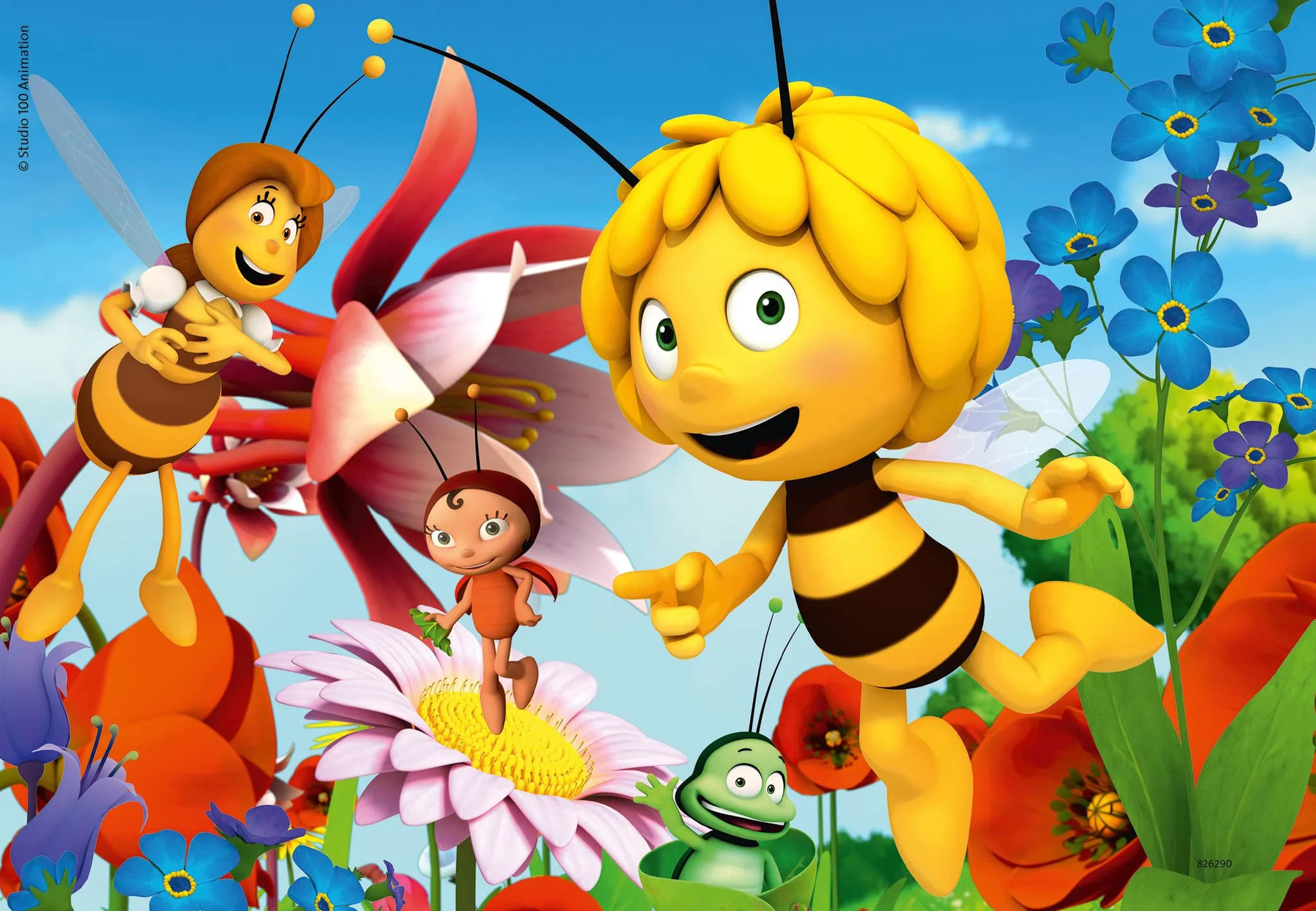 Ravensburger Kinderpuzzle - 07594 Biene Maja auf der Blumenwiese - Puzzle für Kinder ab 3 Jahren, Biene Maja Puzzle mit 2x12 Teilen - Image 6