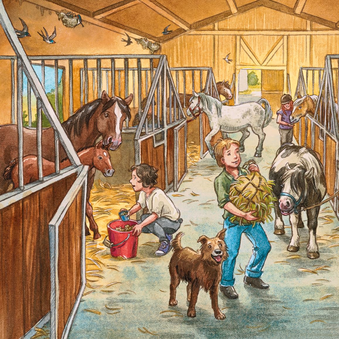 Ravensburger Kinderpuzzle - 09237 Mein Reiterhof - Puzzle für Kinder ab 5 Jahren, mit 3x49 Teilen - Image 6