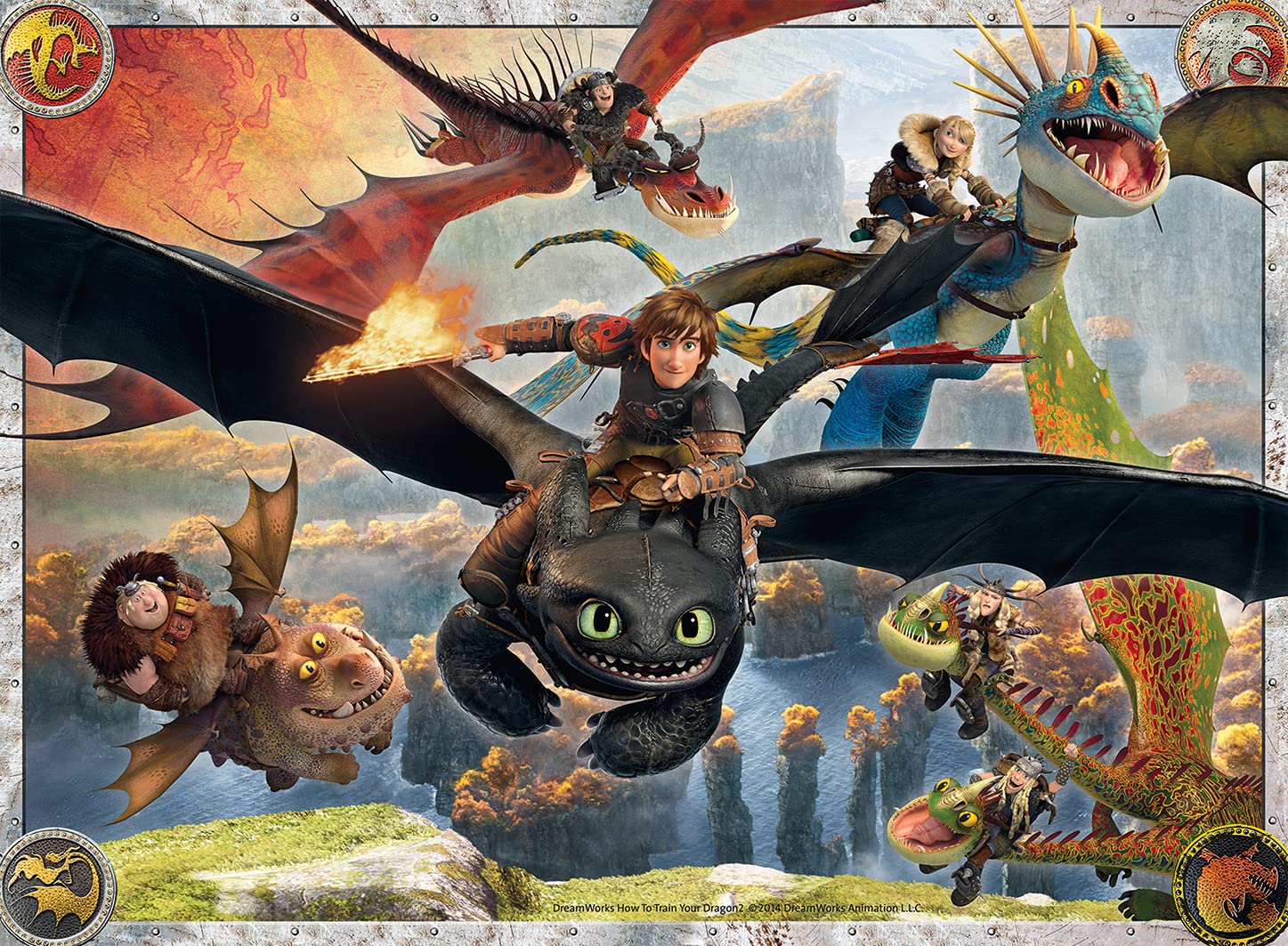 Ravensburger Kinderpuzzle - 10015 Drachenzähmen leicht gemacht - Dragons-Puzzle für Kinder ab 7 Jahren, mit 150 Teilen im XXL-Format - Image 5