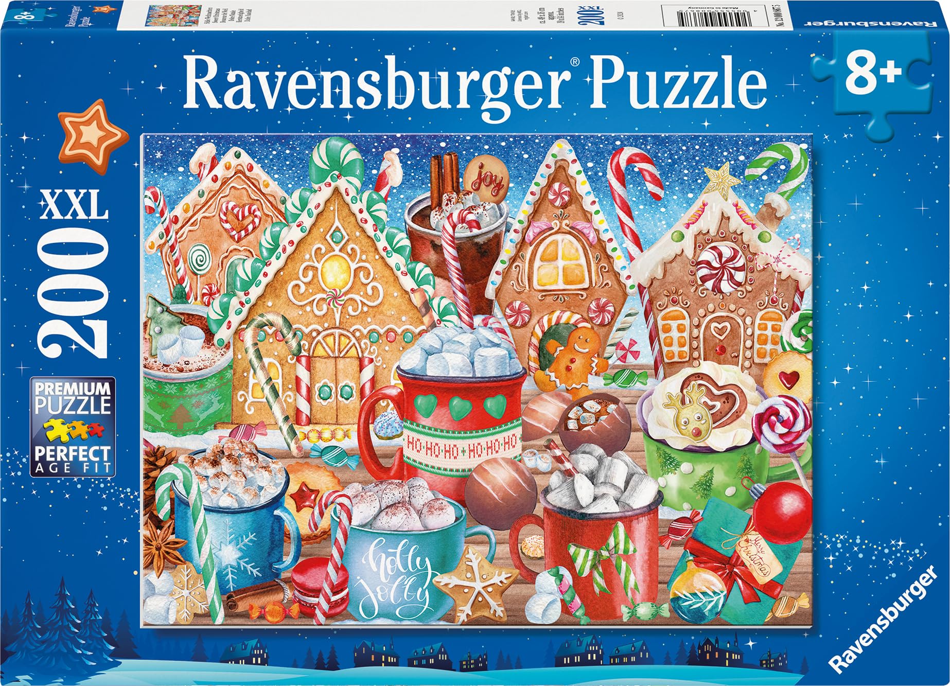 Ravensburger Kinderpuzzle - 12000867 Süße Weihnachten - 200 Teile XXL Puzzle für Kinder ab 8 Jahren