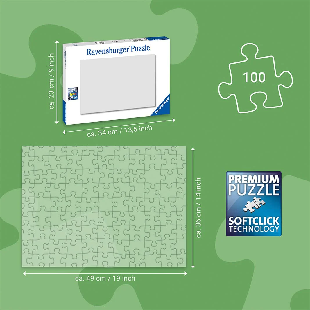 Ravensburger Kinderpuzzle - 13610 Frozen - Glitzernder Schnee - Disney Frozen Puzzle für Kinder ab 6 Jahren, mit 100 Teilen im XXL-Format, mit Glitzer - Image 2