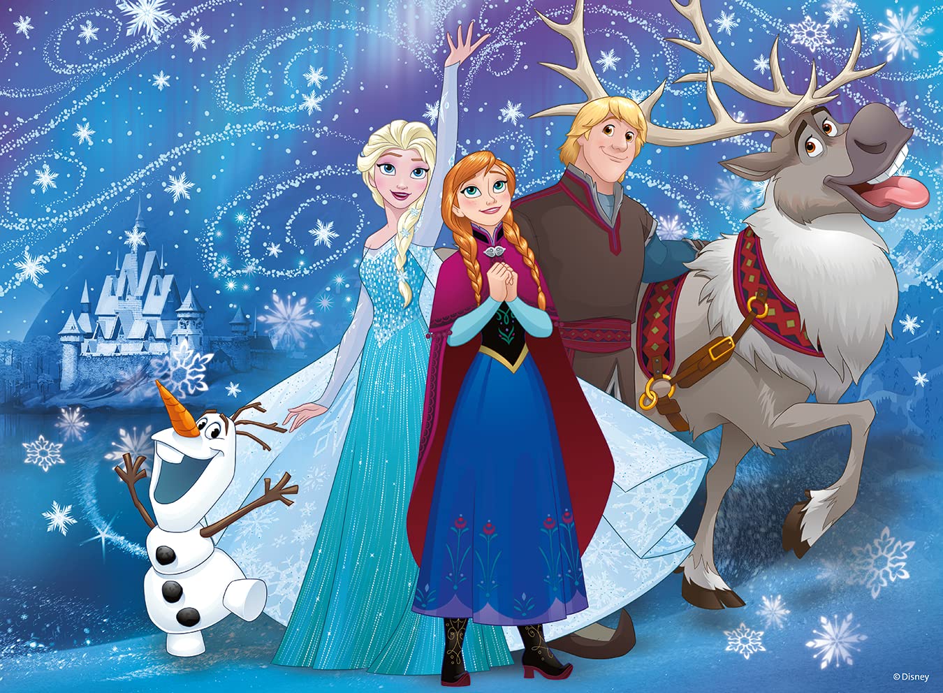 Ravensburger Kinderpuzzle - 13610 Frozen - Glitzernder Schnee - Disney Frozen Puzzle für Kinder ab 6 Jahren, mit 100 Teilen im XXL-Format, mit Glitzer - Image 5