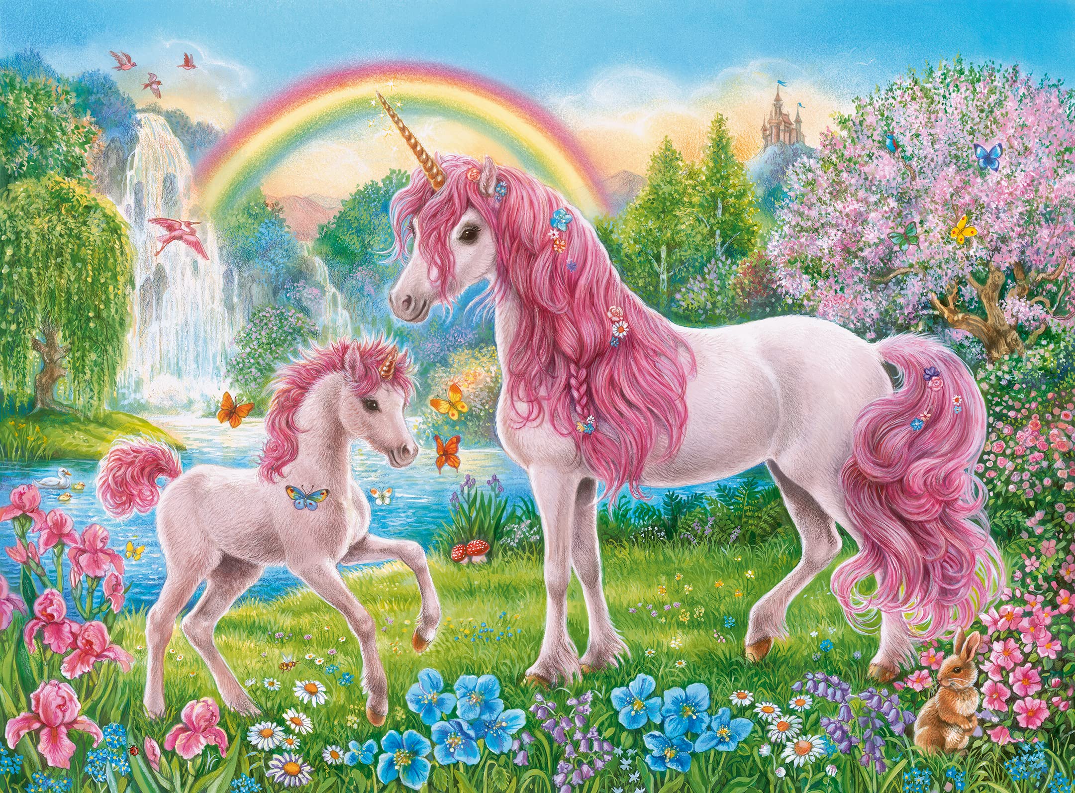 Ravensburger Kinderpuzzle - 13698 Magische Einhörner - Einhorn-Puzzle für Kinder ab 6 Jahren, mit 100 Teilen im XXL-Format, inklusive Malheft - Image 5