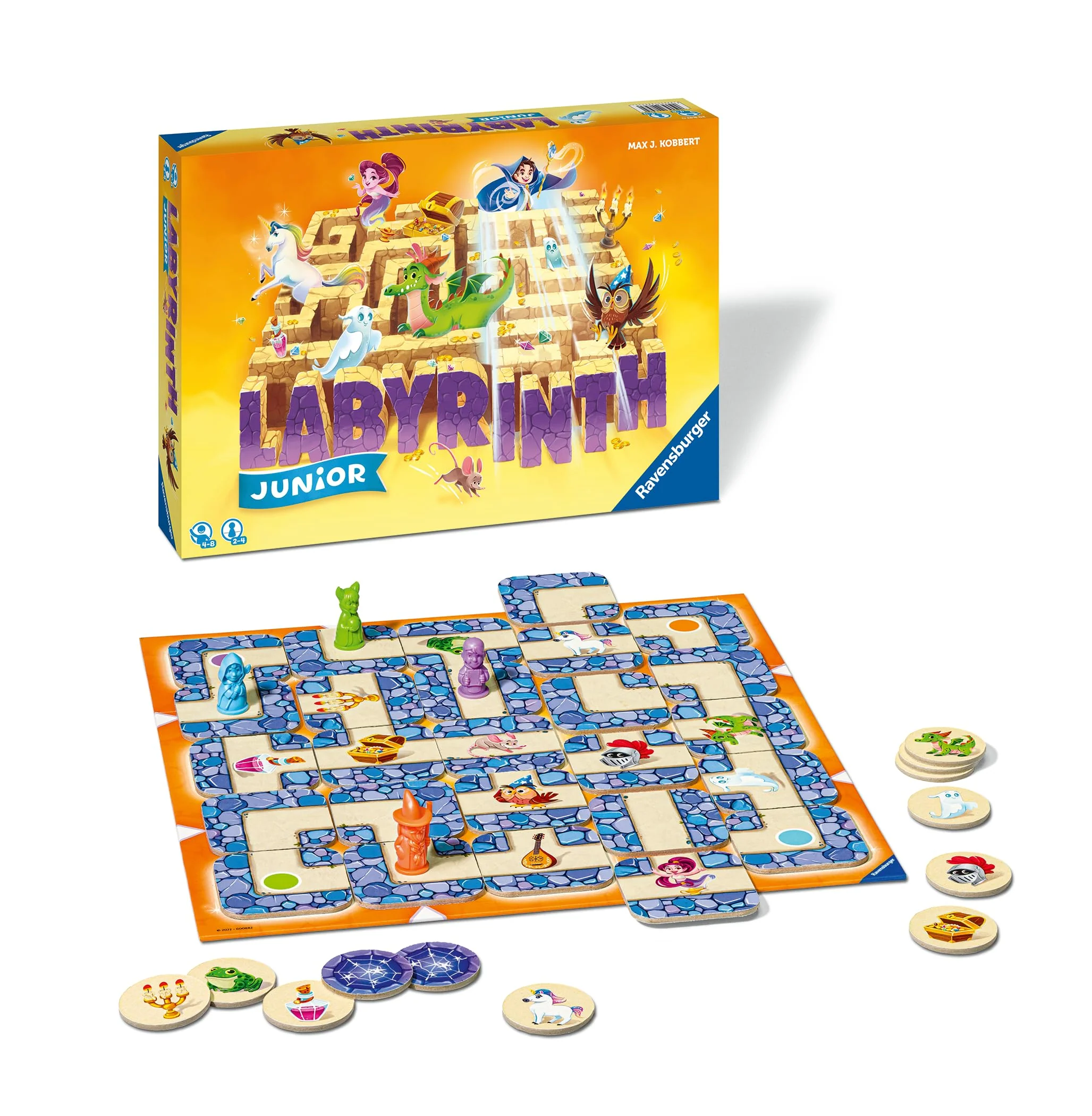 Ravensburger Kinderspiel 20847 - Junior Labyrinth - Familienklassiker für die Kleinen, Spiel für Kinder ab 4 Jahren - Gesellschaftspiel geeignet für 2-4 Spieler, Junior-Ausgabe - Image 7