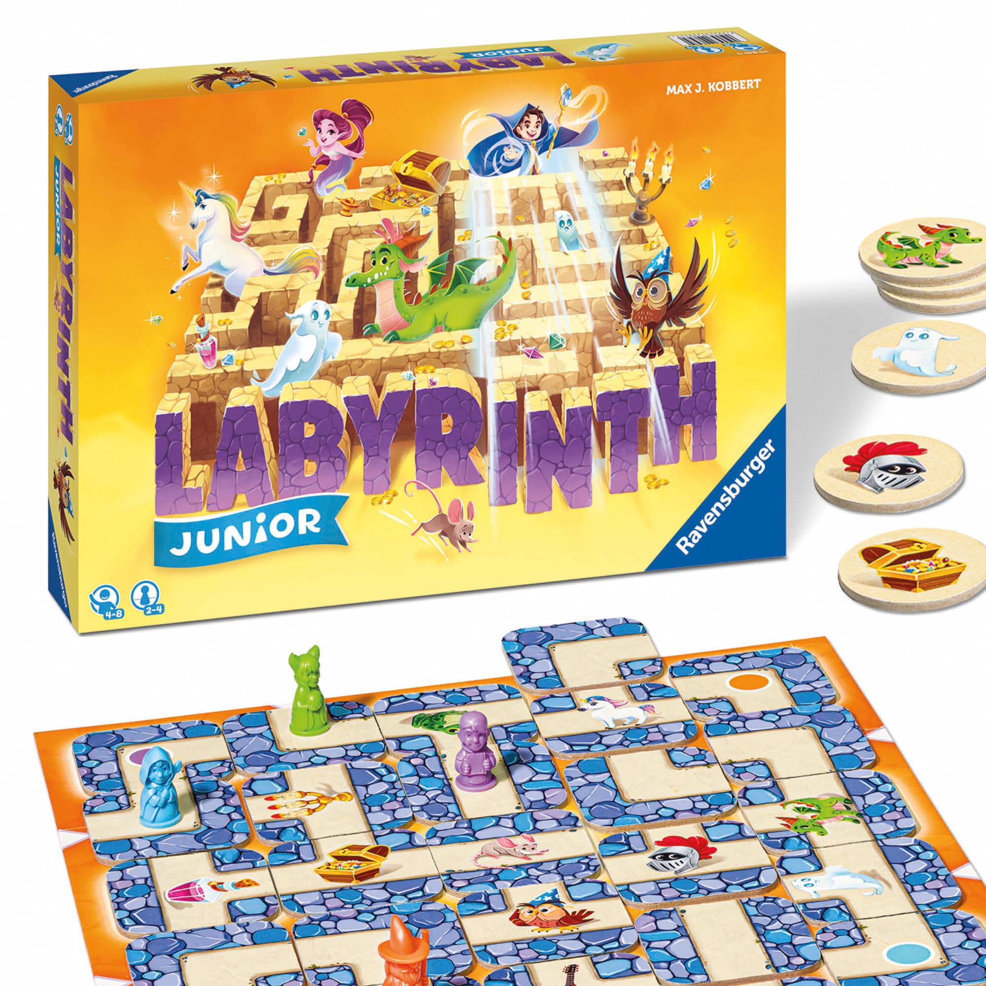 Ravensburger Kinderspiel 20847 - Junior Labyrinth - Familienklassiker für die Kleinen, Spiel für Kinder ab 4 Jahren - Gesellschaftspiel geeignet für 2-4 Spieler, Junior-Ausgabe - Image 8