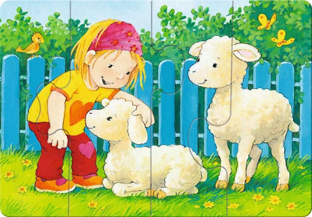 Ravensburger ministeps 4169 Mein allererstes Puzzle: Streichelzoo - 4 erste Puzzles mit 2-5 Teilen, Spielzeug ab 18 Monate - Image 4