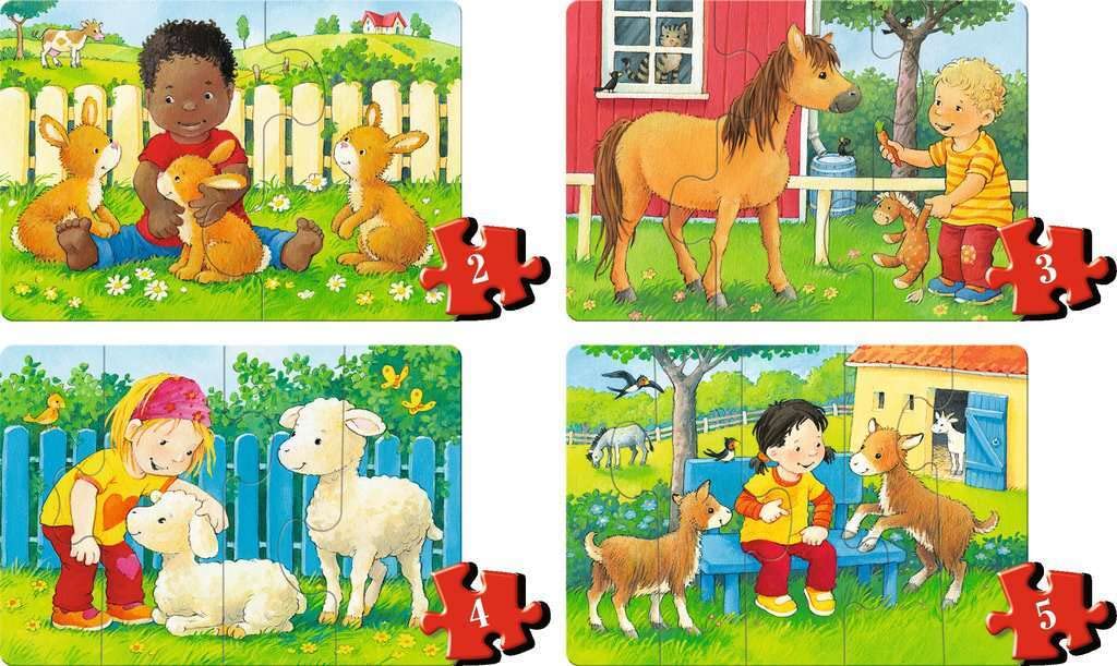 Ravensburger ministeps 4169 Mein allererstes Puzzle: Streichelzoo - 4 erste Puzzles mit 2-5 Teilen, Spielzeug ab 18 Monate - Image 8