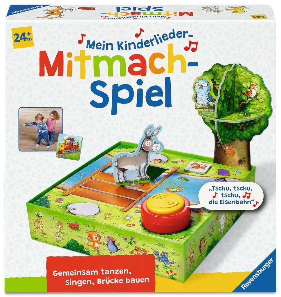 Ravensburger ministeps 4172 Mein Kinderlieder-Mitmachspiel, Lustiges Bewegungspiel mit 12 beliebten Kinderliedern, Spielzeug ab 2 Jahre