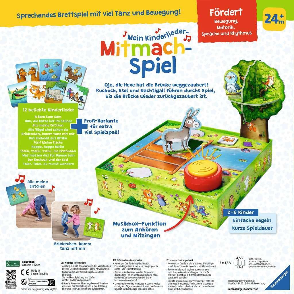 Ravensburger ministeps 4172 Mein Kinderlieder-Mitmachspiel, Lustiges Bewegungspiel mit 12 beliebten Kinderliedern, Spielzeug ab 2 Jahre - Image 4