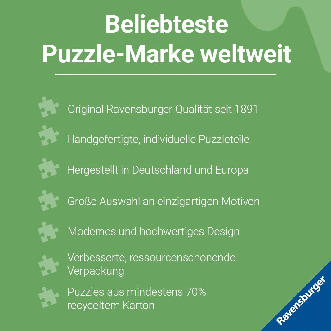 Ravensburger Puzzle 12001088 - Der magische Hirsch und die Vier Jahreszeiten - 1000 Teile Puzzle für Erwachsene und Kinder ab 14 Jahren, Hirsch-Motiv - Image 2