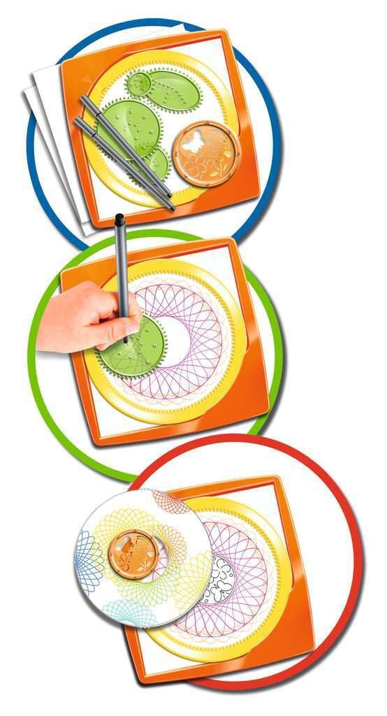 Ravensburger Spiral-Designer, Zeichnen Lernen für Kinder ab 6 Jahren, Kreatives Zeichen-Set für farbenfrohe Spiralbilder und Mandalas - Image 2