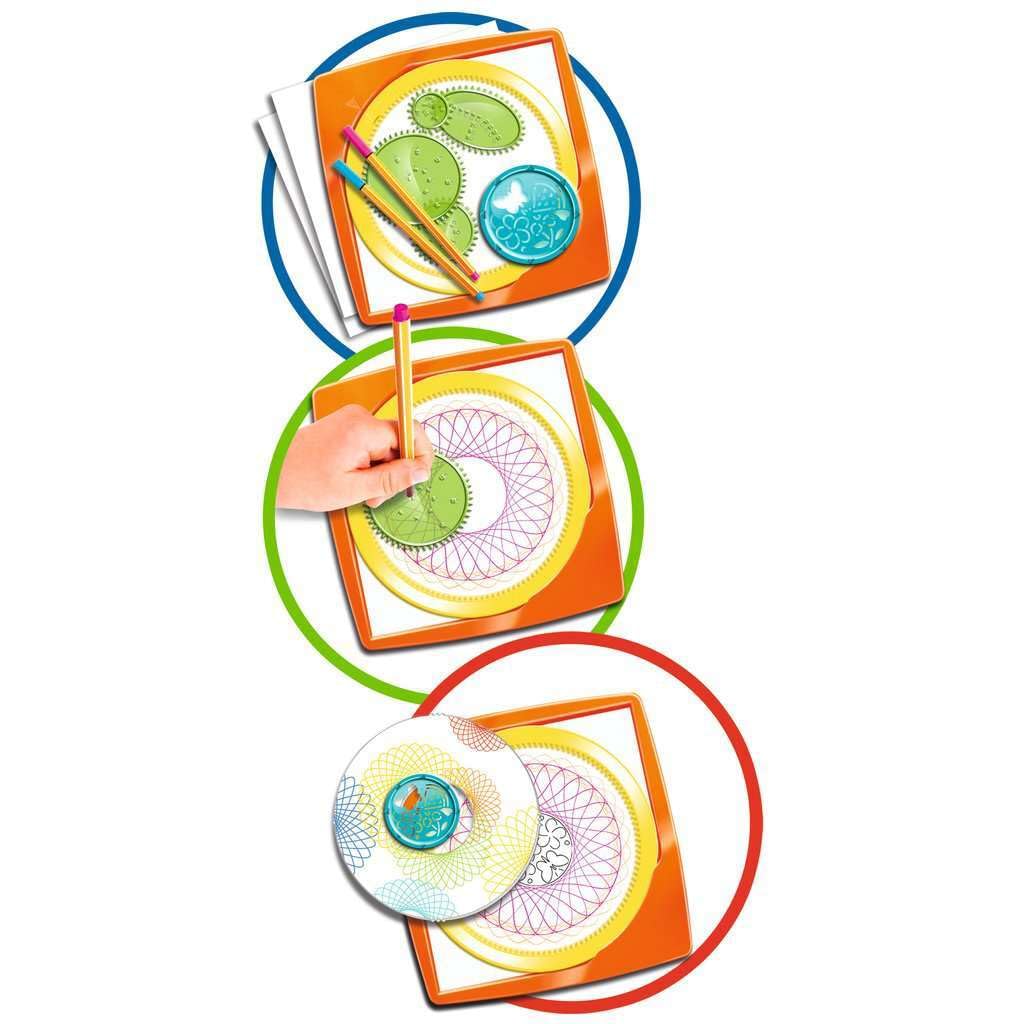 Ravensburger Spiral-Designer, Zeichnen Lernen für Kinder ab 6 Jahren, Kreatives Zeichen-Set für farbenfrohe Spiralbilder und Mandalas - Image 8