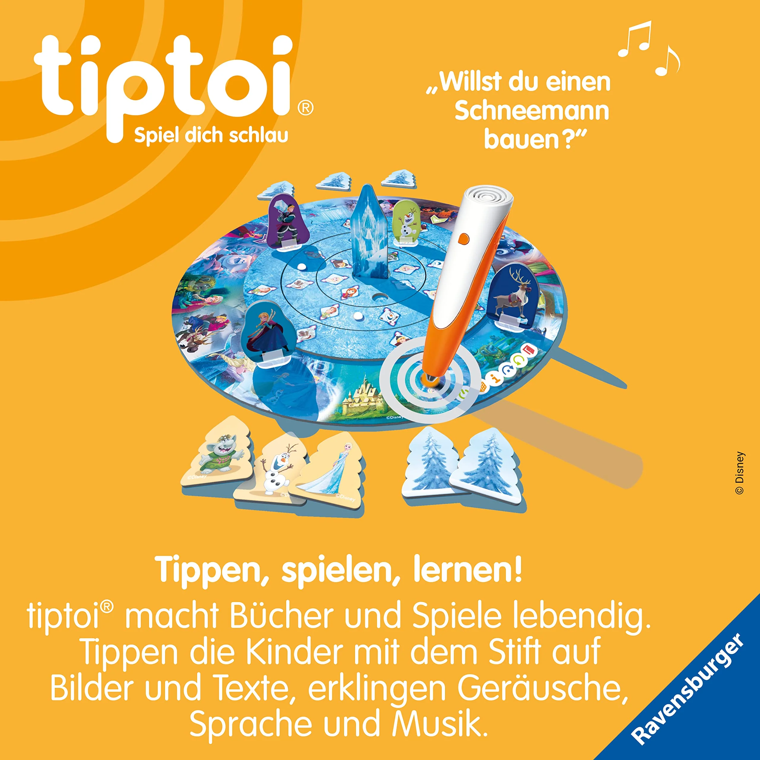 Ravensburger tiptoi Spiel 00116 - Disney Die Eiskönigin - Völlig Unverfroren: Das verdrehte Wettlaufspiel - EIN magisches Quiz-Spiel ab 4 Jahren - Image 7