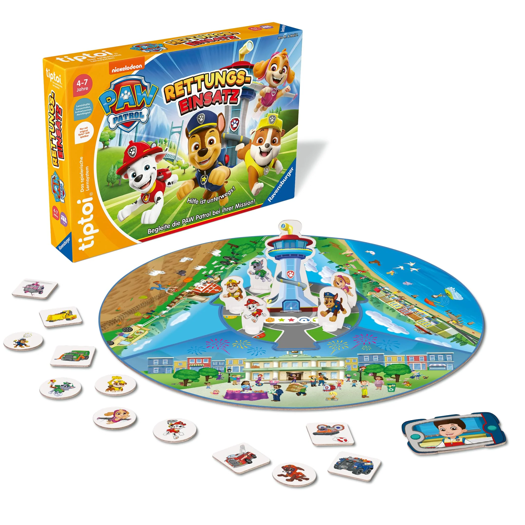 Ravensburger tiptoi Spiel 00202 - PAW Patrol Rettungseinsatz - Lernspiel ab 4 Jahren, lehrreiches Lizenzspiel für Jungen und Mädchen, für 1-4 Spieler - Image 9