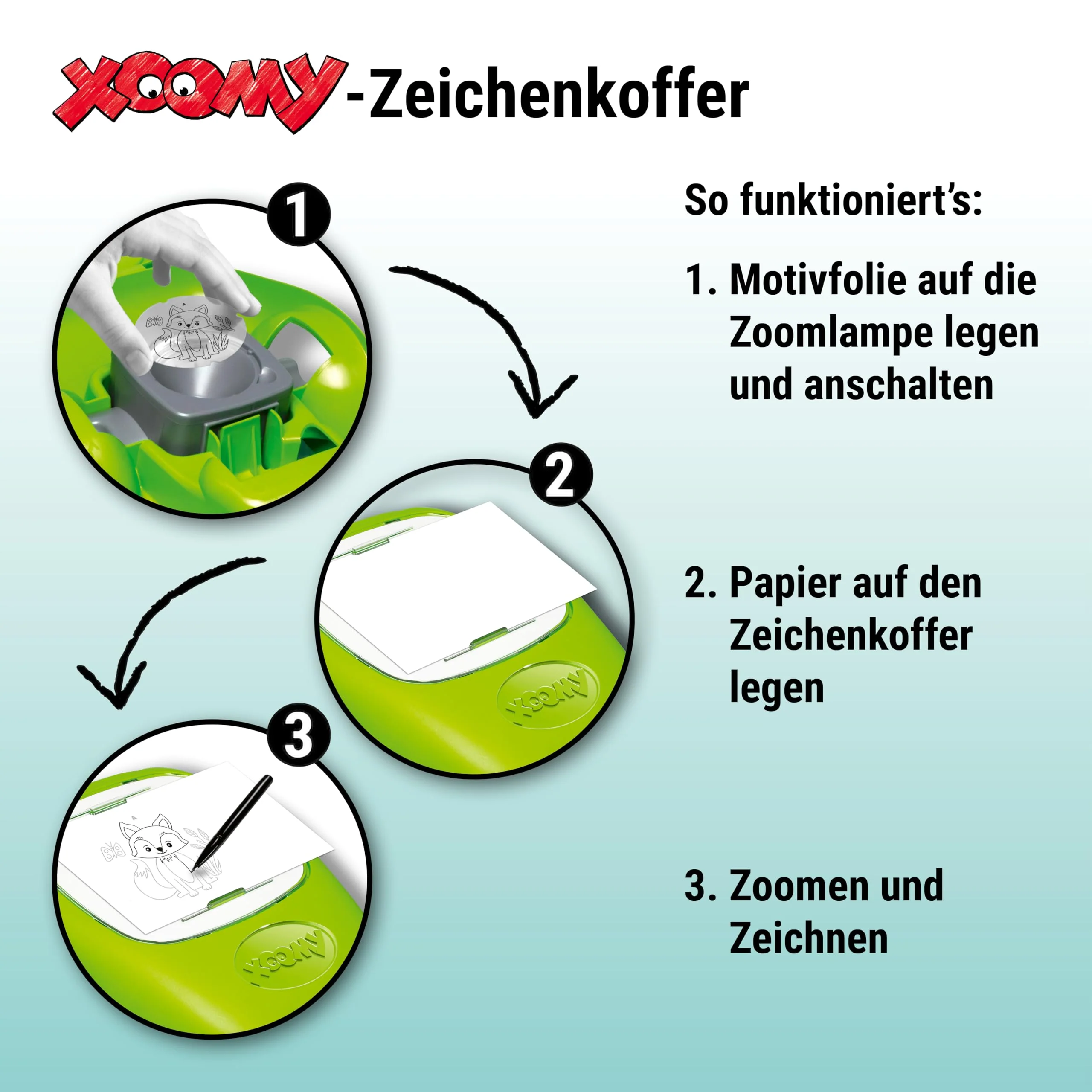 Ravensburger Xoomy Midi Cute Animals - Projektor zum Zeichnen süßer Tiere für Kinder ab 6 Jahren, kreatives Zeichnen und Malen für Mädchen und Jungen, 18445 - Image 5