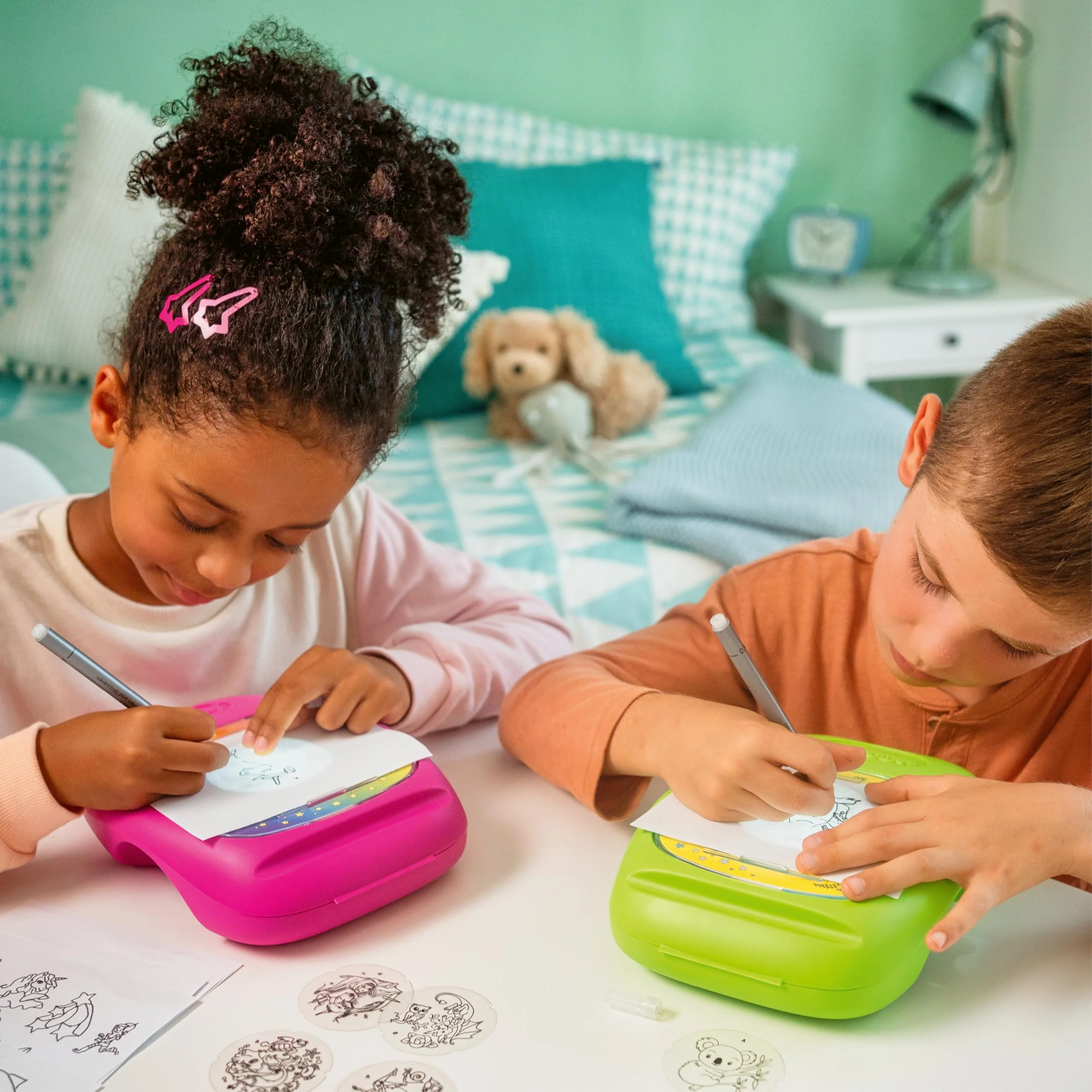 Ravensburger Xoomy Midi Cute Animals - Projektor zum Zeichnen süßer Tiere für Kinder ab 6 Jahren, kreatives Zeichnen und Malen für Mädchen und Jungen, 18445 - Image 7