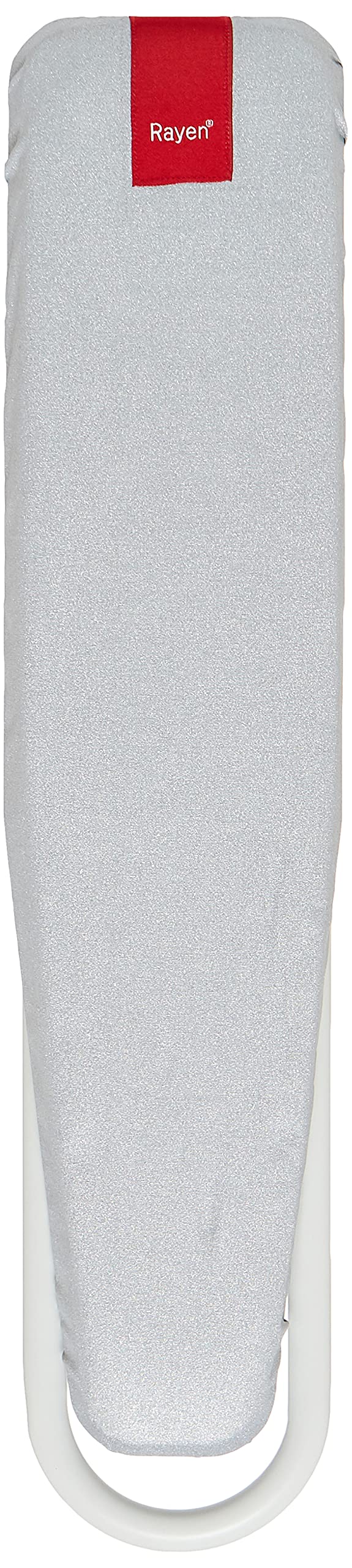 Rayen | Ärmelbügelbrett | Aluminiumbezug | Klappbar | Anti-Schließsystem | Durchlöchertes Brett | Mattweiß | Maße: 52 x 11 cm, Grau - Image 2