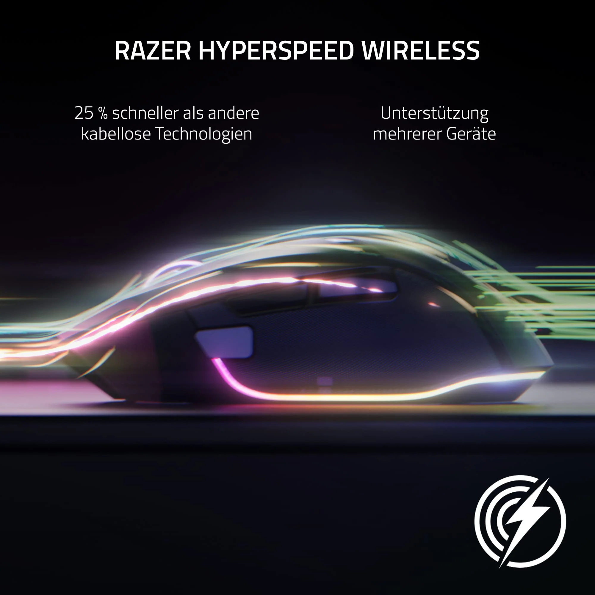 Razer Basilisk V3 Pro - Anpassbare kabellose Gaming-Maus HyperScroll Tilt Wheel (Focus Pro 30K Optischer Sensor, 13-Zonen Chroma-Beleuchtung, 10+1 Programmierbare Tasten) Schwarz - Image 3