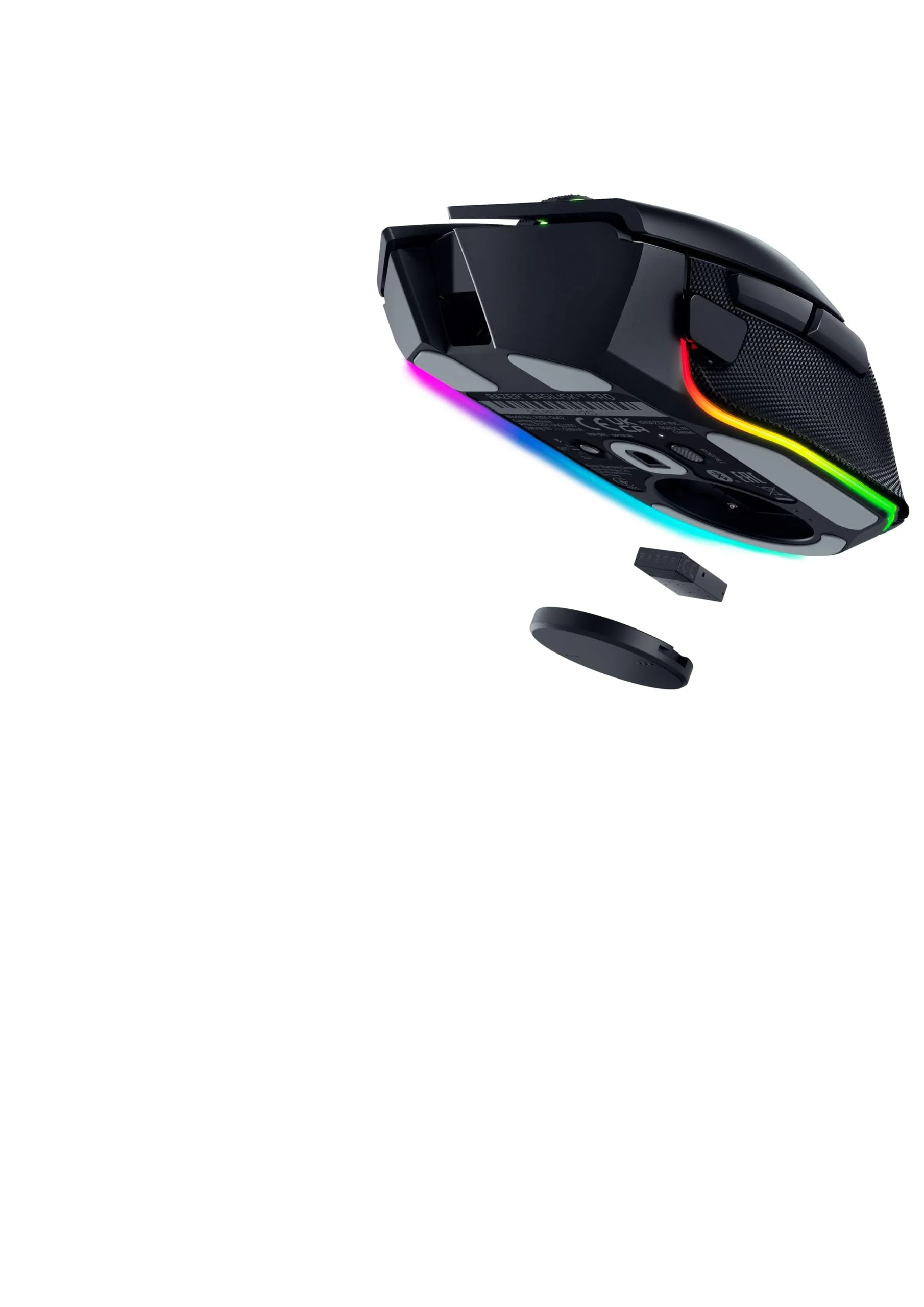 Razer Basilisk V3 Pro - Anpassbare kabellose Gaming-Maus HyperScroll Tilt Wheel (Focus Pro 30K Optischer Sensor, 13-Zonen Chroma-Beleuchtung, 10+1 Programmierbare Tasten) Schwarz - Image 7