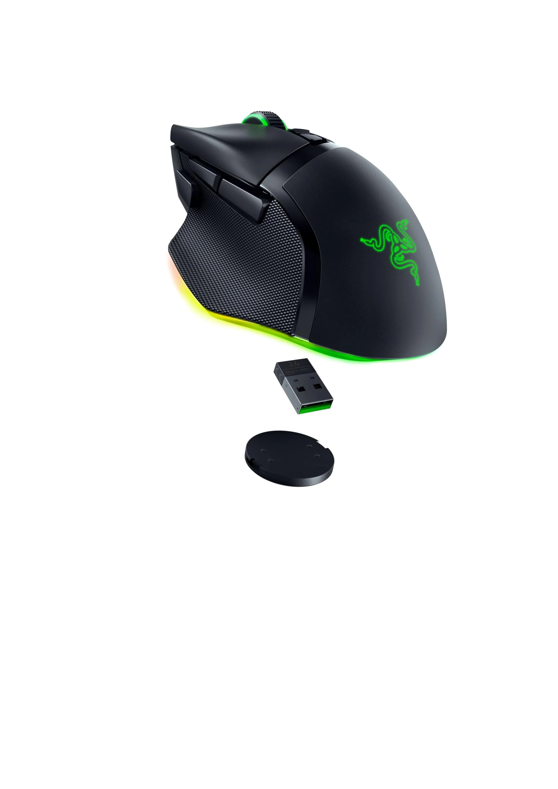 Razer Basilisk V3 Pro - Anpassbare kabellose Gaming-Maus HyperScroll Tilt Wheel (Focus Pro 30K Optischer Sensor, 13-Zonen Chroma-Beleuchtung, 10+1 Programmierbare Tasten) Schwarz - Image 9