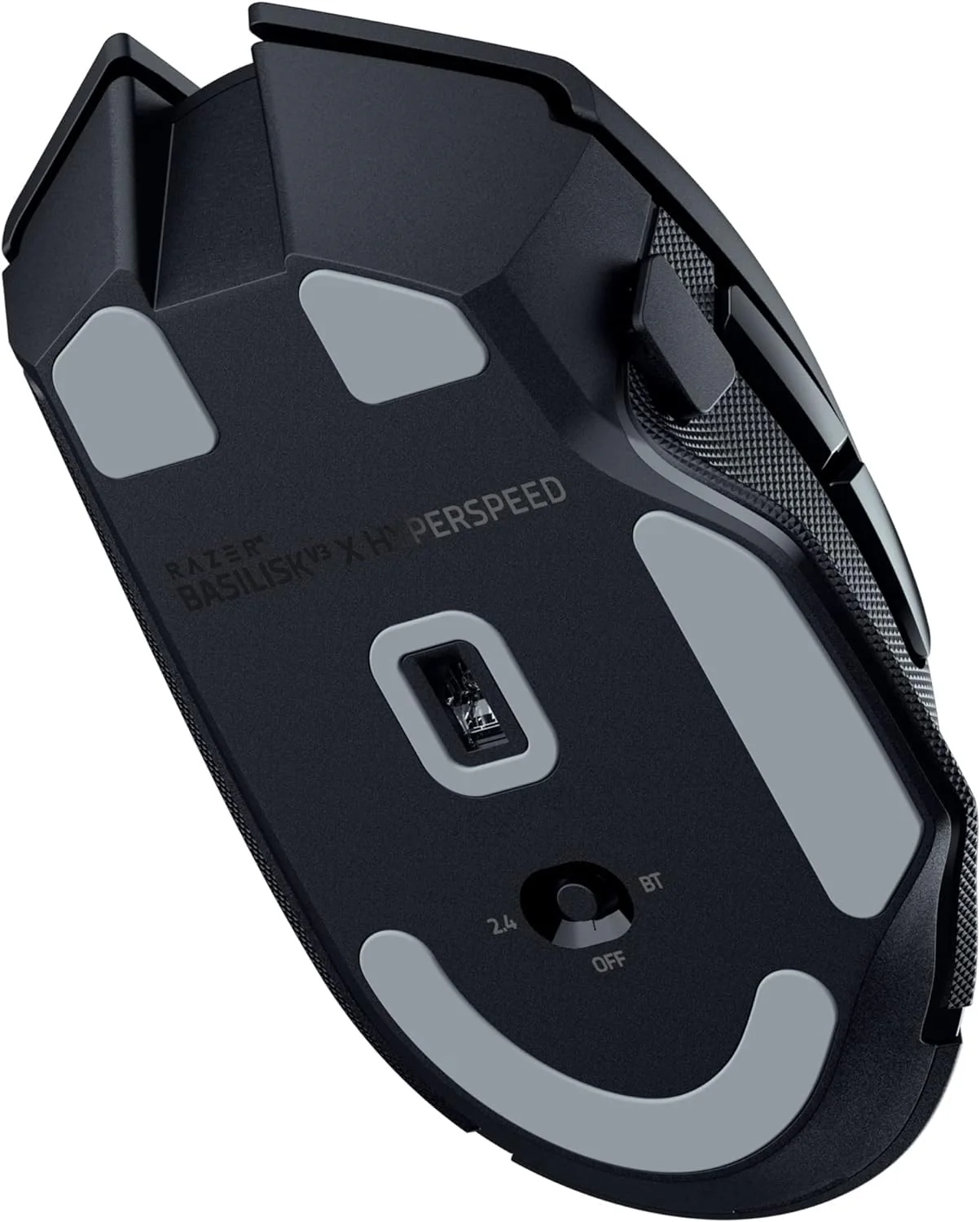 Razer Basilisk V3 X HyperSpeed - Anpassbare kabellose Gaming-Maus (Ergonomische Form mit 9 anpassbaren Bedienelementen, HyperSpeed Wireless, Bluetooth, 5G Advanced 18K Optical Sensor) Schwarz - Image 10