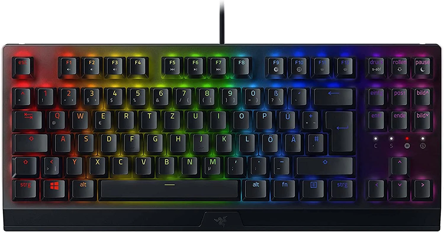 Razer BlackWidow V3 Tenkeyless (Green Switch) - Mechanische Gaming-Tastatur ohne Ziffernblock (Klickende Mechanische Switches, Kompakt, Voll Programmierbare Tasten) QWERTZ DE-Layout | Schwarz - Image 5