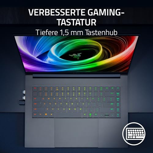 Razer Blade 16 (2025) - 16 Zoll AI Gaming Laptop - NVIDIA GeForce RTX 5070 Ti - AMD Ryzen AI 9 365-16" QHD+ 240Hz OLED Display - 32GB LPDDR5X 8000 MHz - 1TB SSD - QWERTZ DE-Layout | Schwarz - Image 5