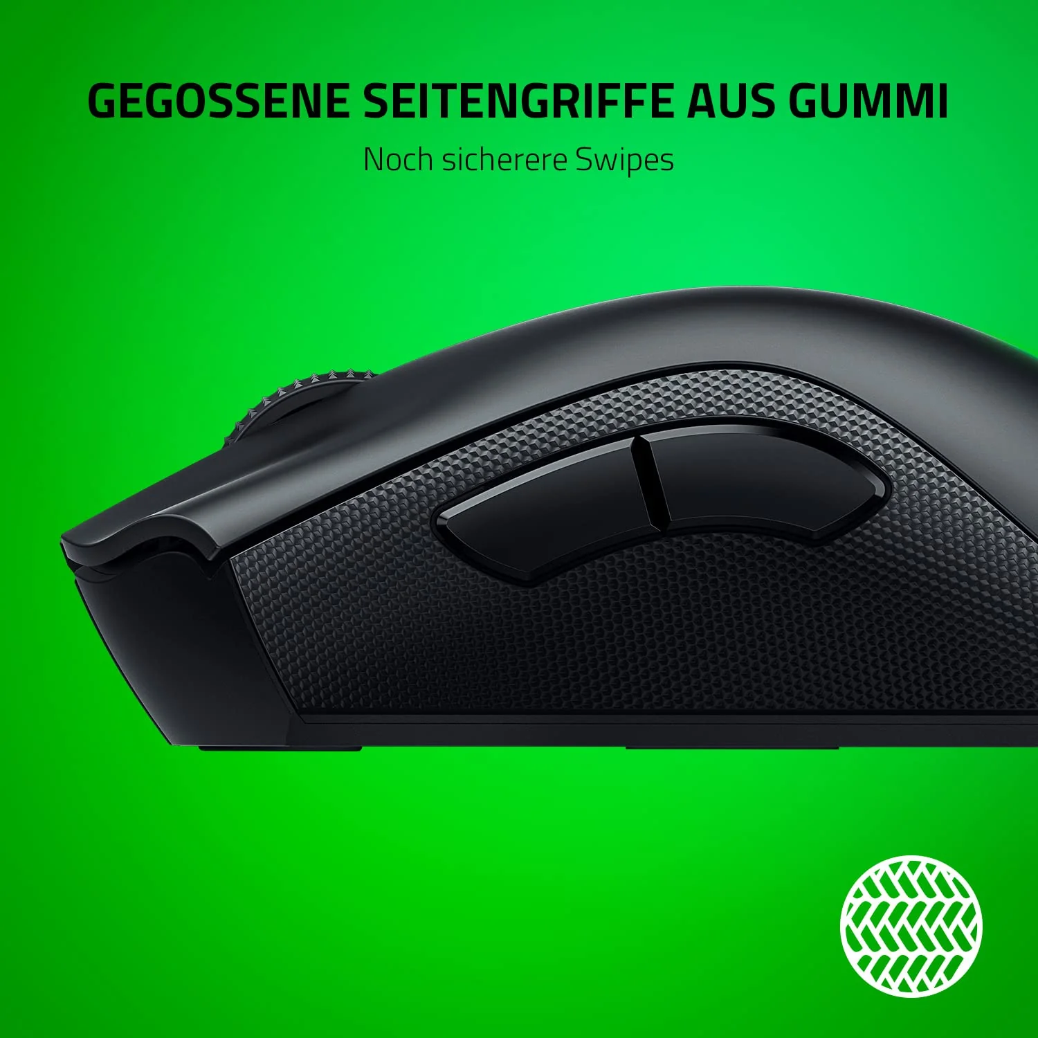 Razer DeathAdder V2 Pro - Kabellose Gaming-Maus mit klassenbester Ergonomie mit 20K DPI Focus+ Sensor (Optische Maus-Switches, 70 Stunden Akku-Laufzeit, 3 Verbindungsmodi) Schwarz - Image 3