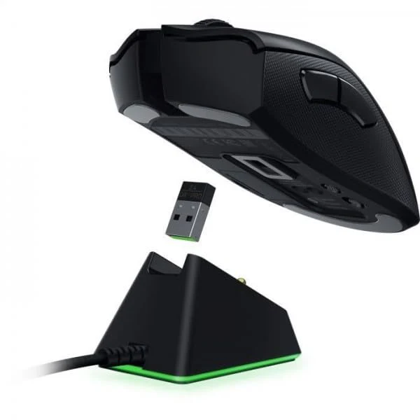 Razer DeathAdder V2 Pro - Kabellose Gaming-Maus mit klassenbester Ergonomie mit 20K DPI Focus+ Sensor (Optische Maus-Switches, 70 Stunden Akku-Laufzeit, 3 Verbindungsmodi) Schwarz - Image 5