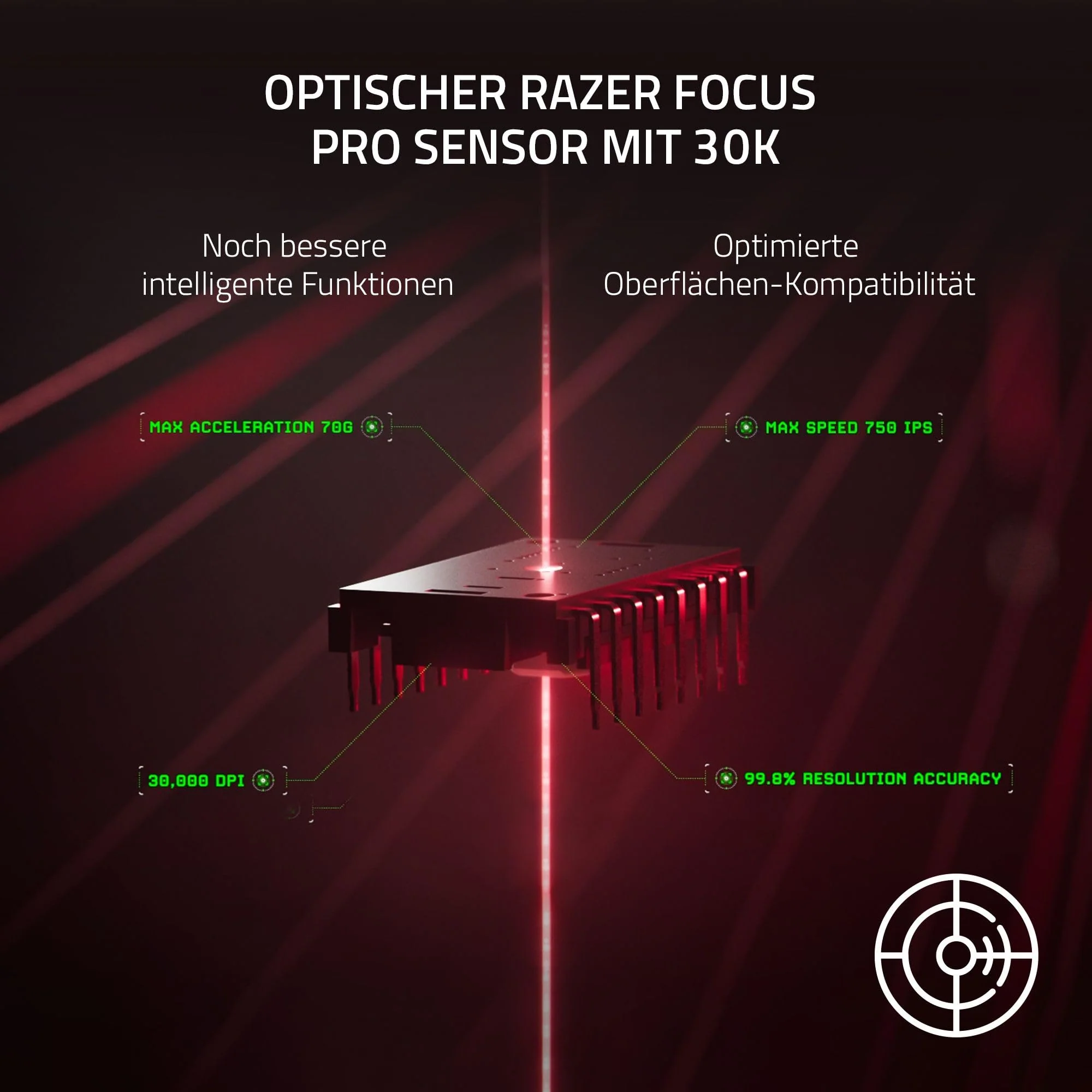 Razer DeathAdder V3 Pro - Leichte kabellose Ergonomische Esports-Maus (64g Leichtes Design, Focus Pro 30K Optischer Sensor, Mausschalter Gen-3, HyperSpeed Wireless) Weiß - Image 6